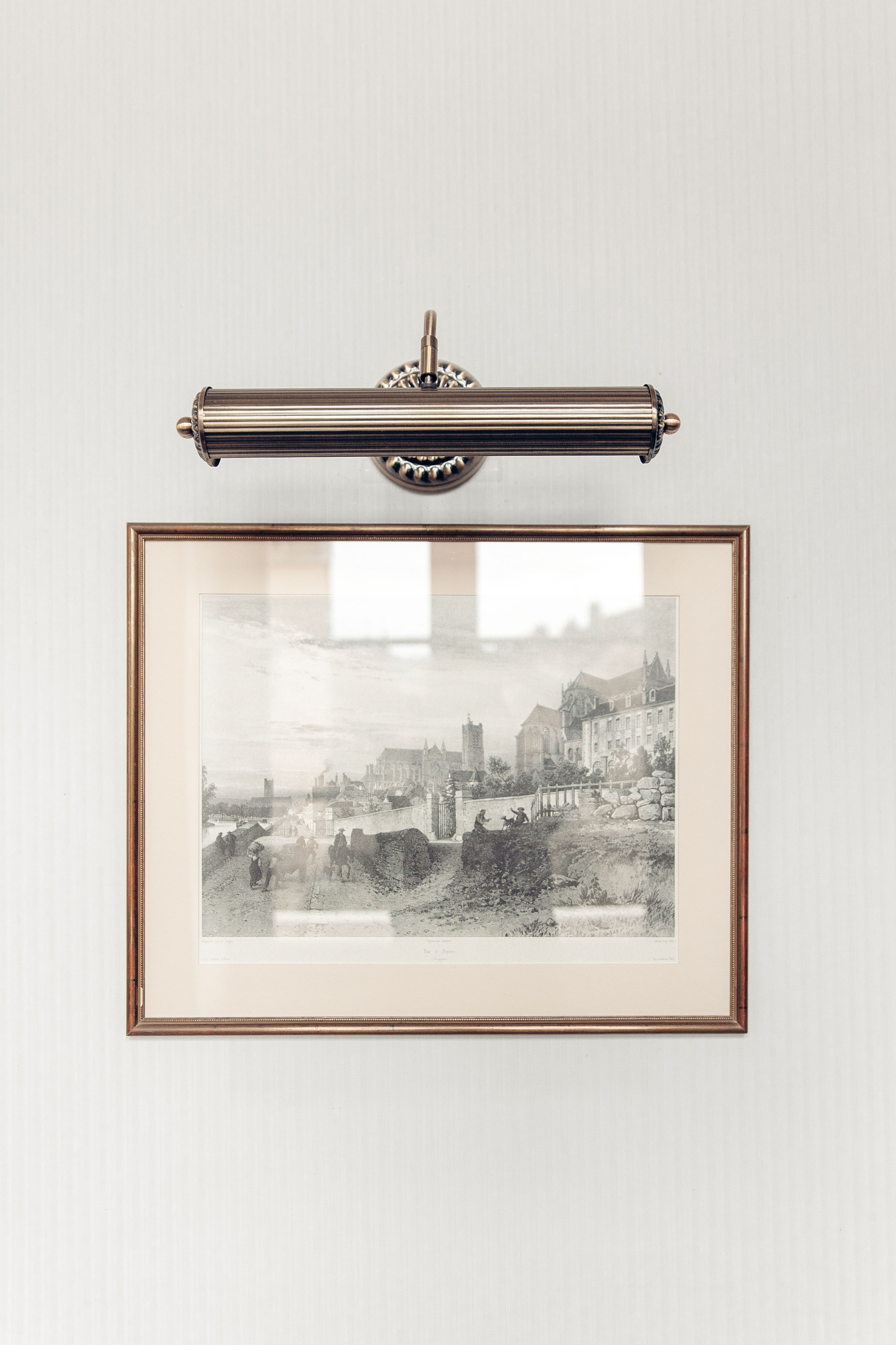 Ceremony setup at a historic wedding chateau in France, showcasing charming architecture and floral arrangements.