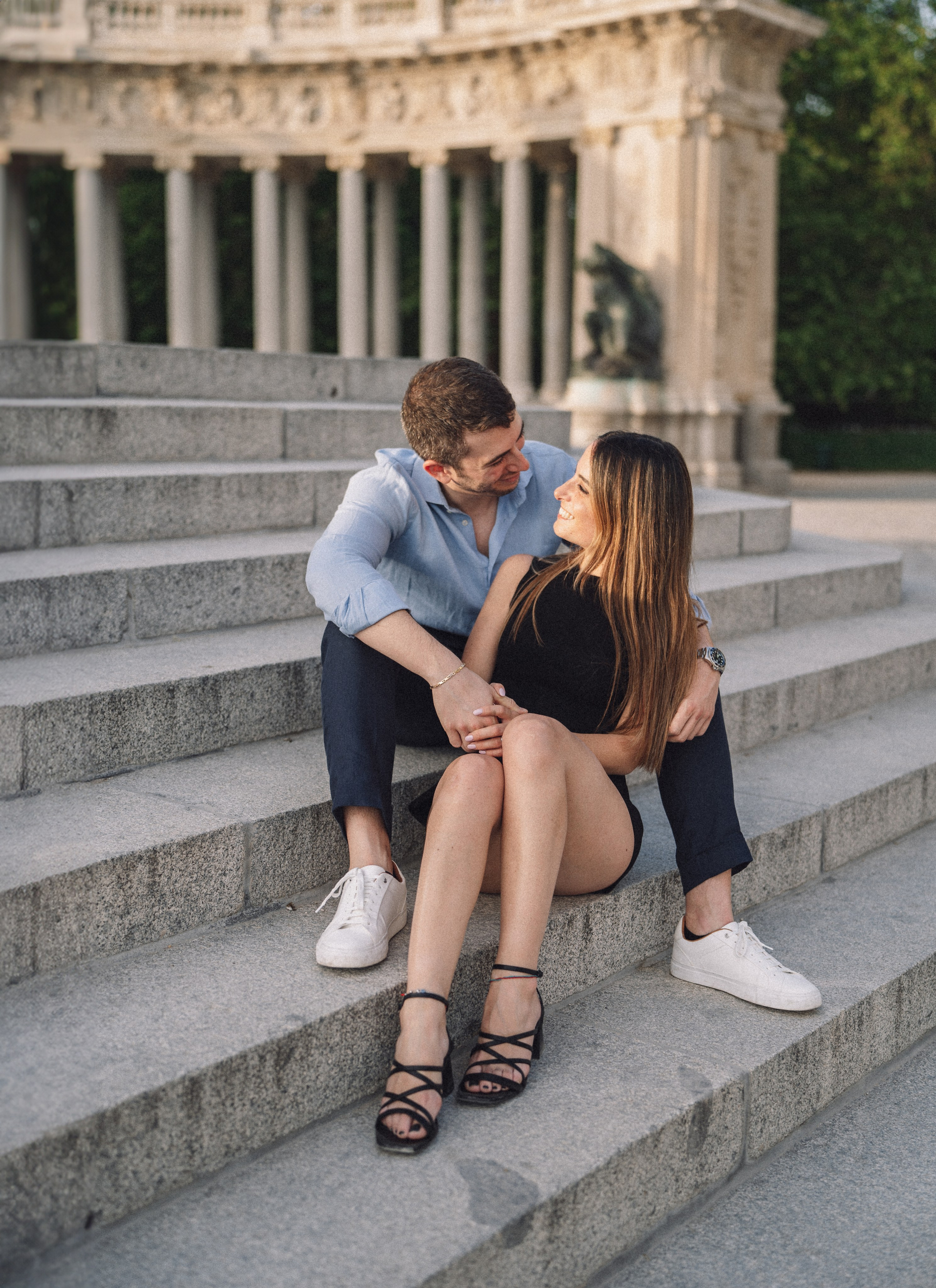 Sesiones de fotos de propuesta de matrimonio en Madrid. Fotógrafo en Madrid, España. Alyona Belyaninova