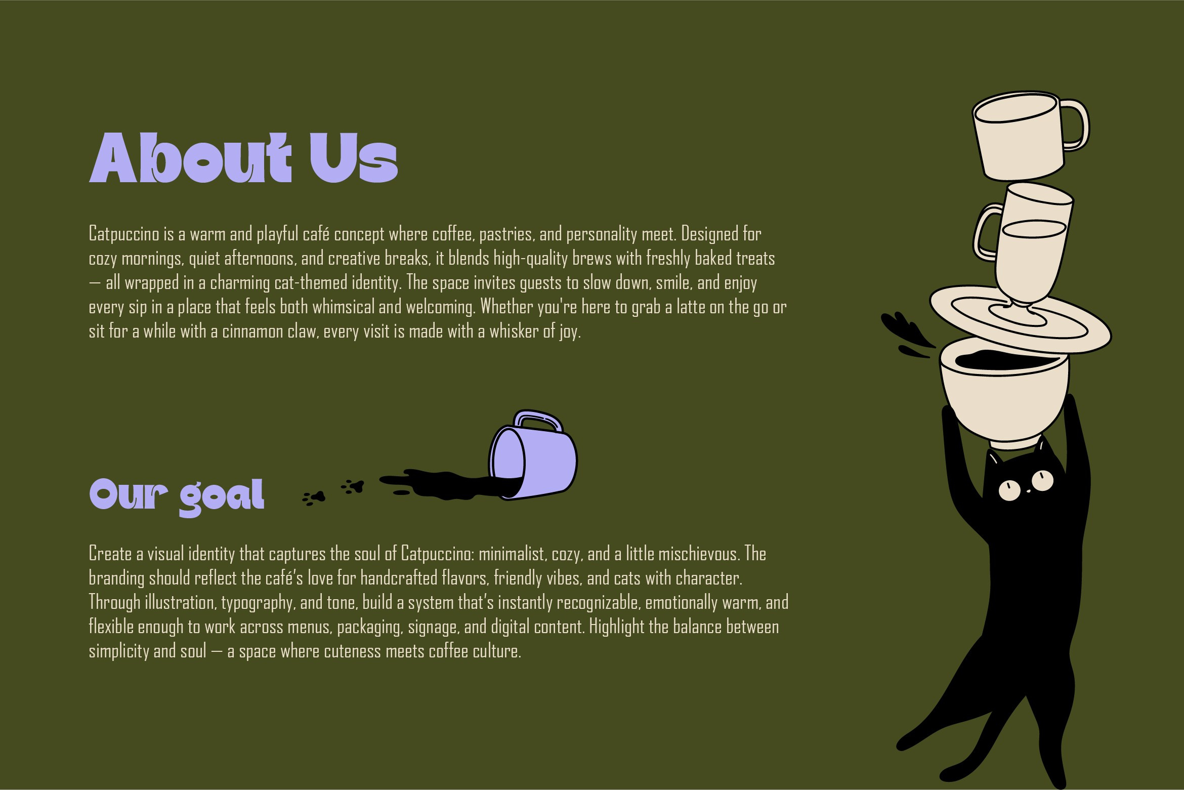 Catpuccino. Helen Reveur | Illustrator & Brand Designer | Ready-Made & Custom Illustrations