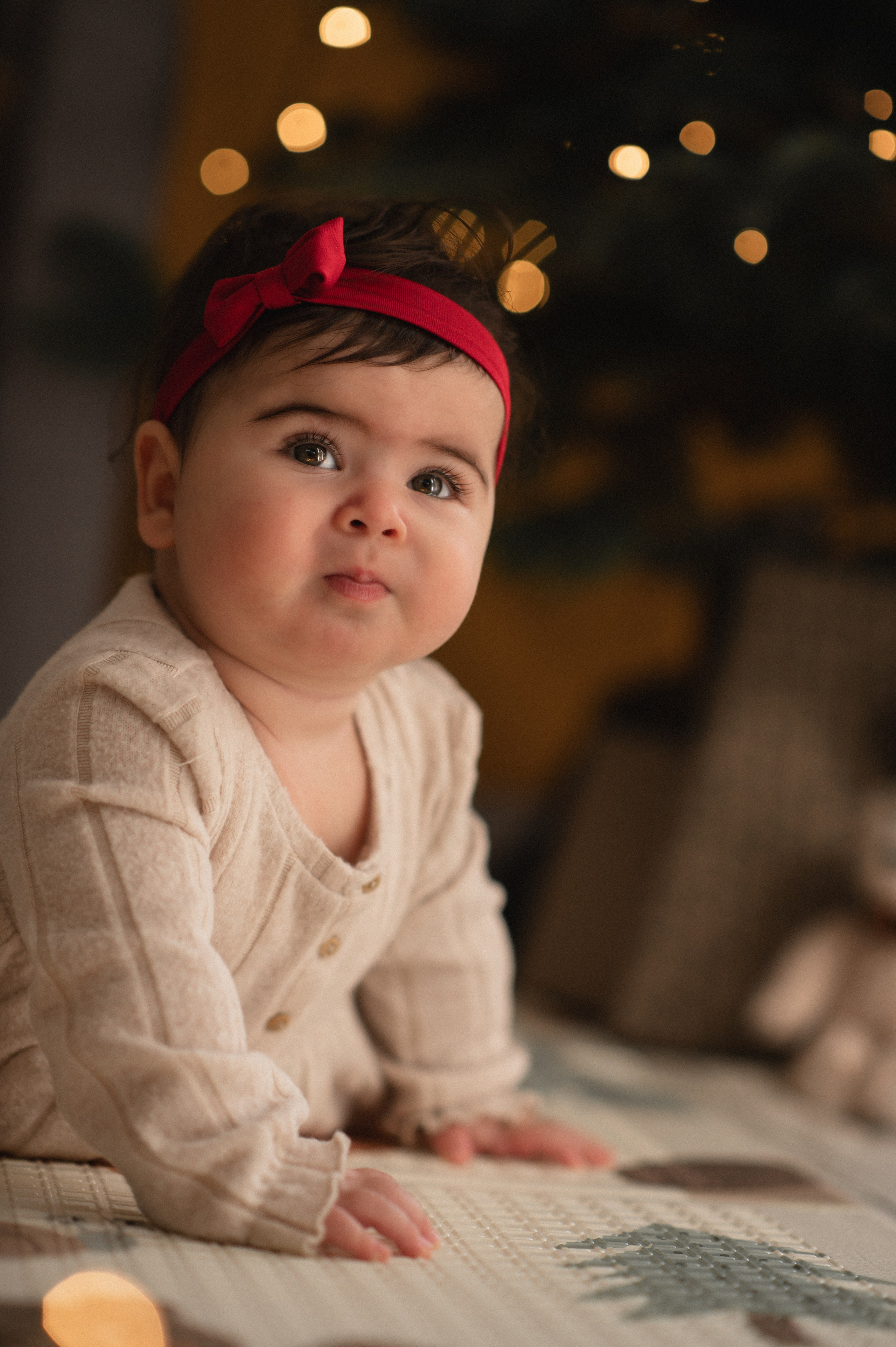 First Christmas. Family, children, portrait, and event photography in Thessaloniki