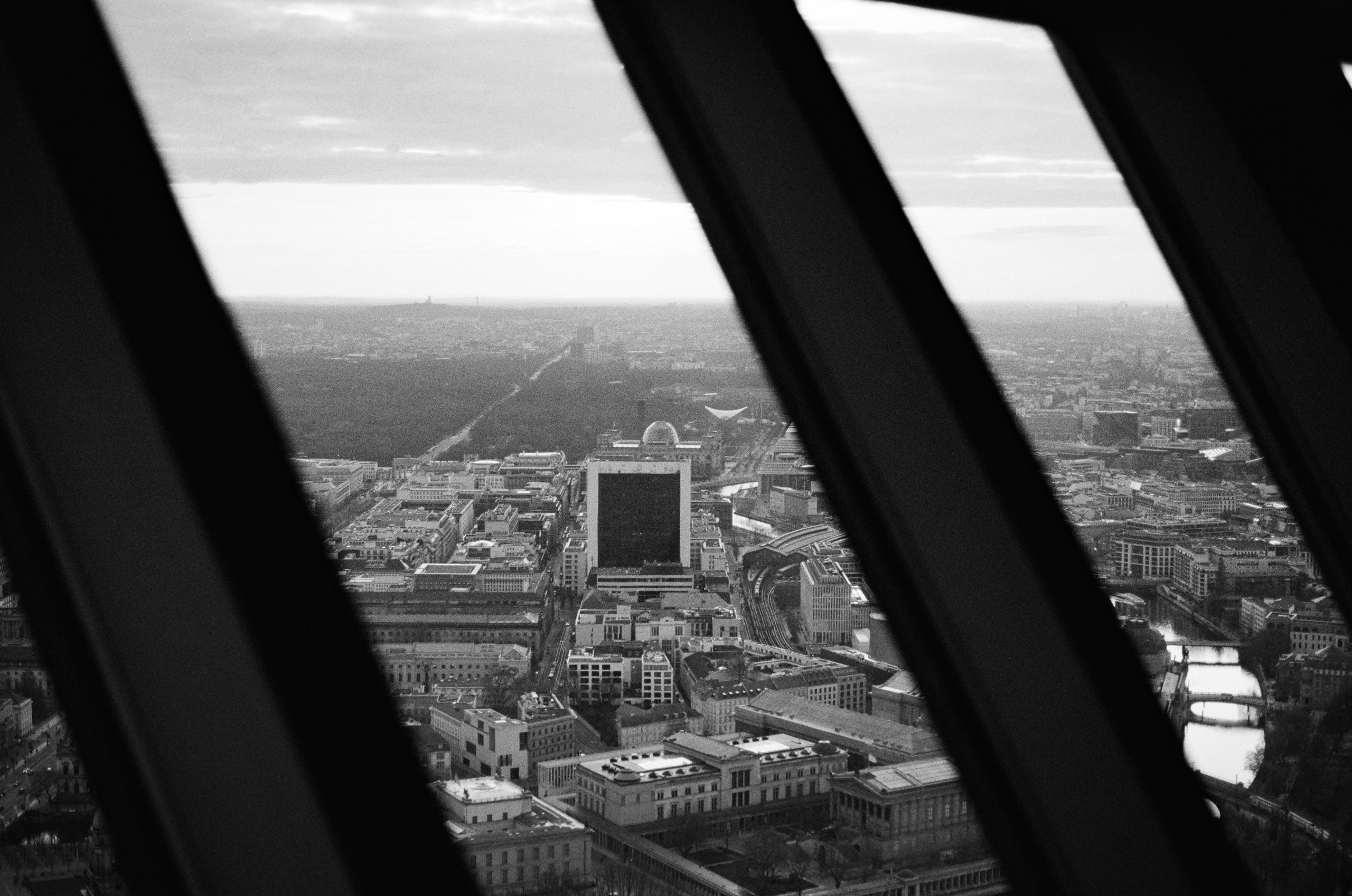 The Streets of Berlin in B&W
