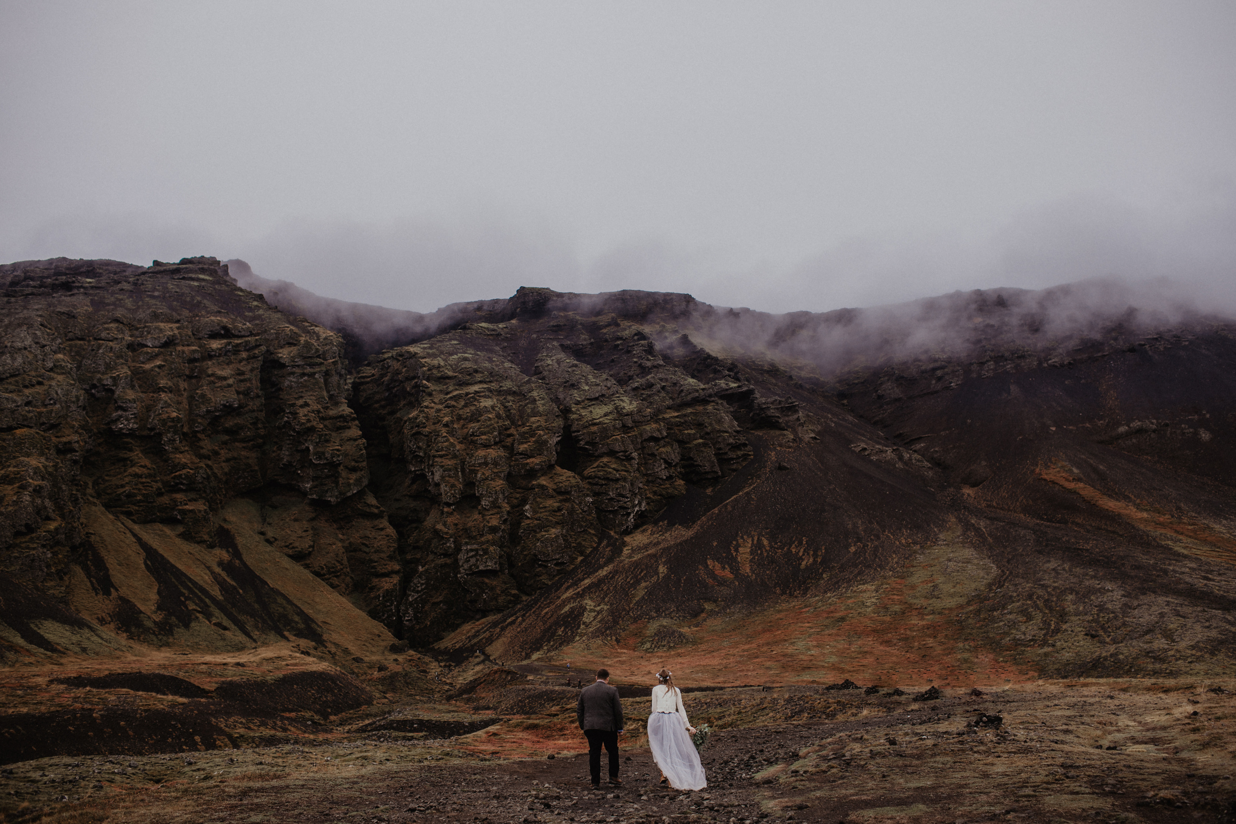 Iceland elopement in Snaefellsnes peninsula. Iceland elopement photographer & videographer