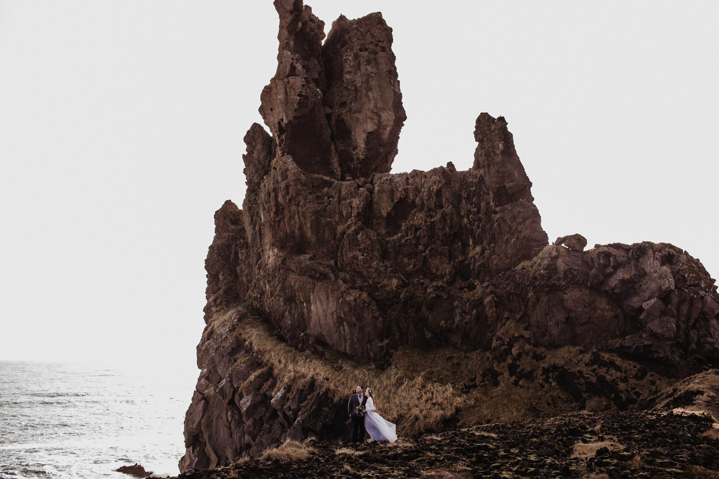 Iceland elopement in Snaefellsnes peninsula. Iceland elopement photographer & videographer