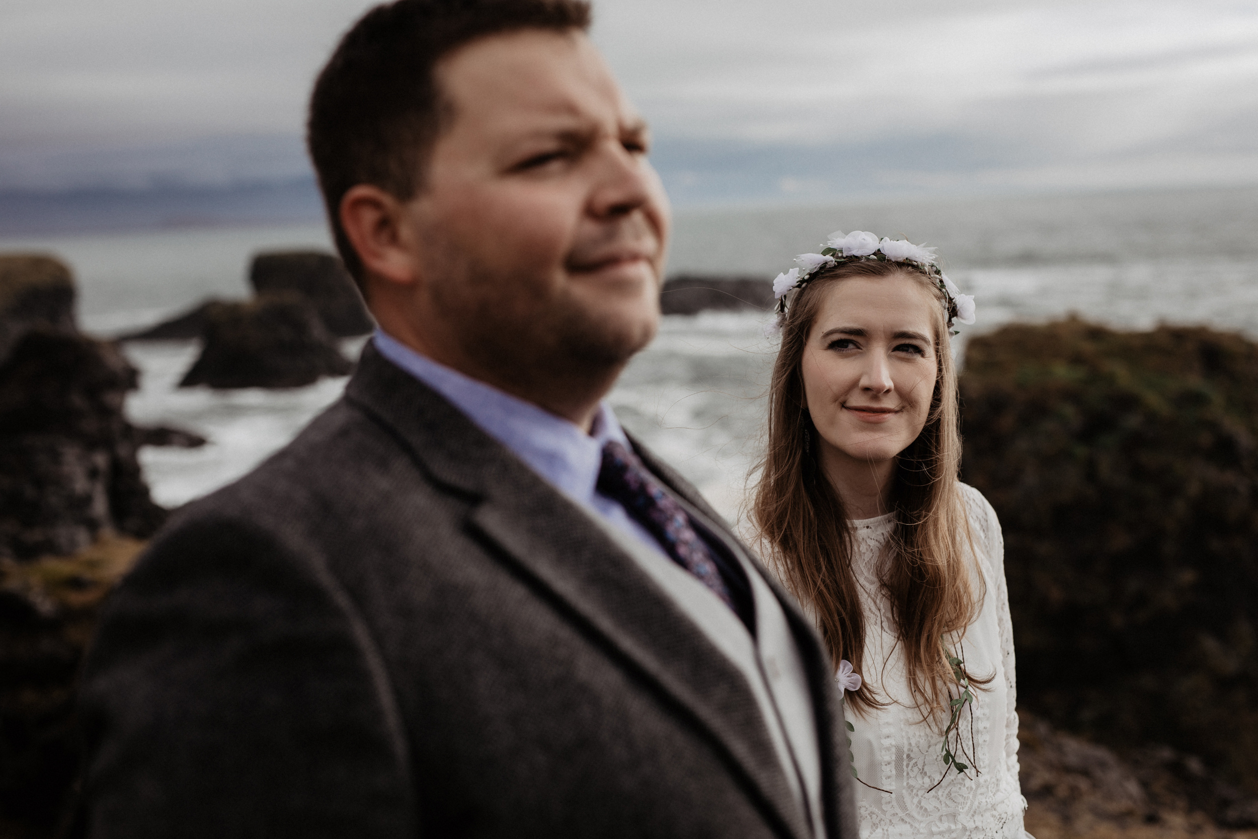 Iceland elopement in Snaefellsnes peninsula. Iceland elopement photographer & videographer