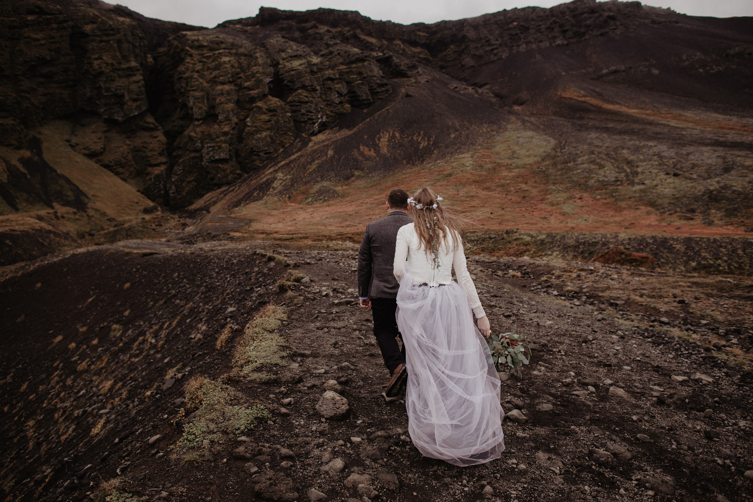 Iceland elopement in Snaefellsnes peninsula. Iceland elopement photographer & videographer