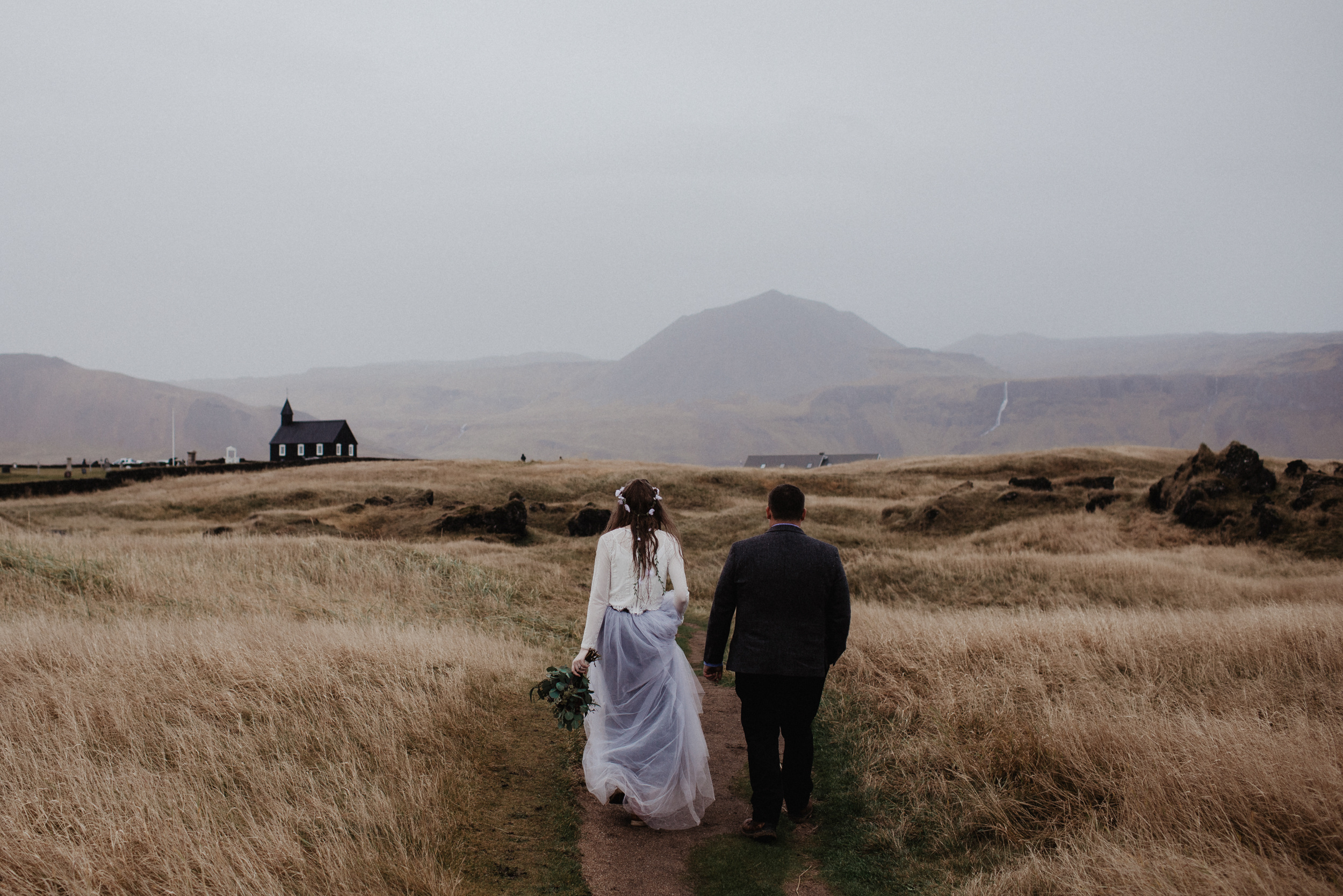 Iceland elopement in Snaefellsnes peninsula. Iceland elopement photographer & videographer
