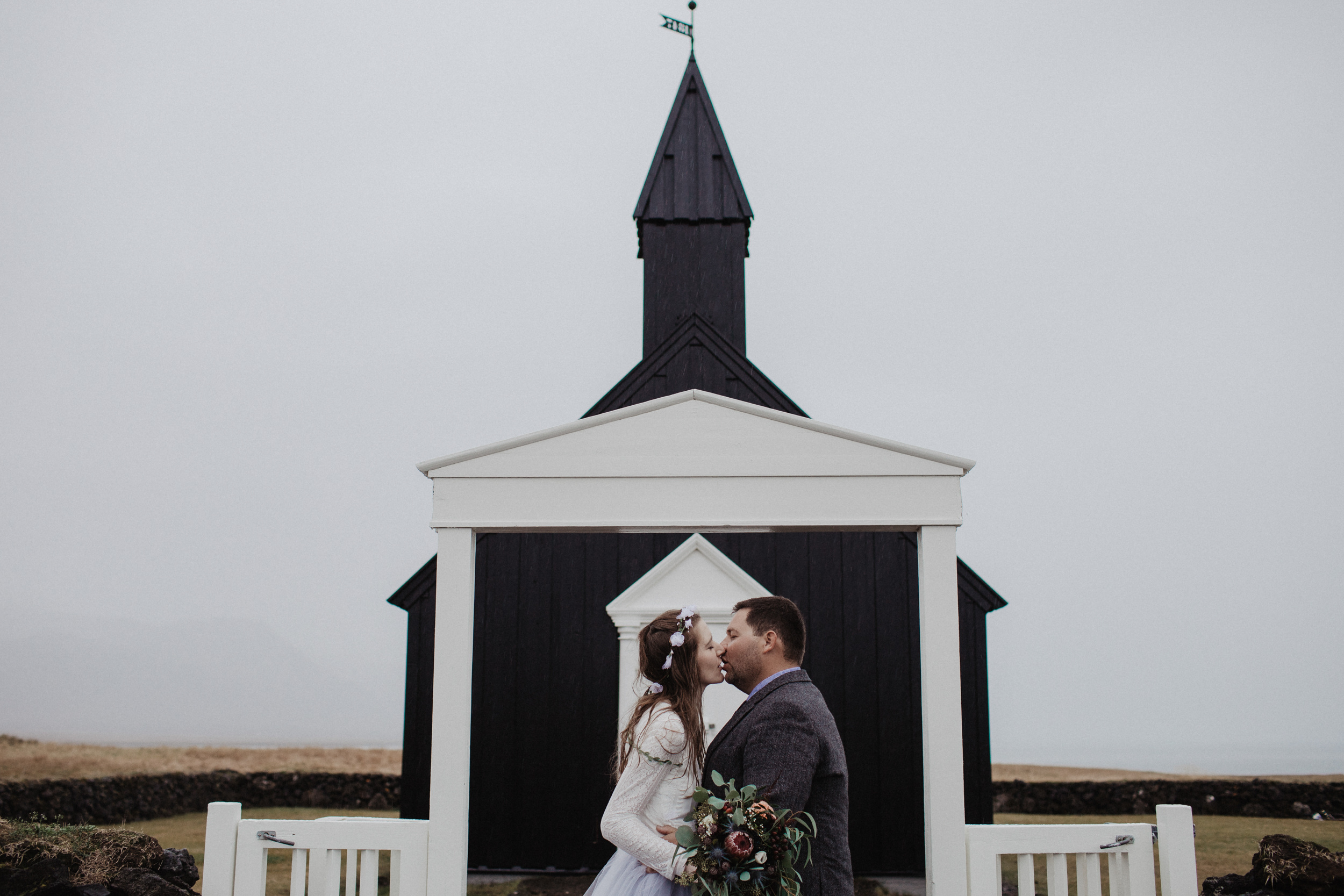 Iceland elopement in Snaefellsnes peninsula. Iceland elopement photographer & videographer