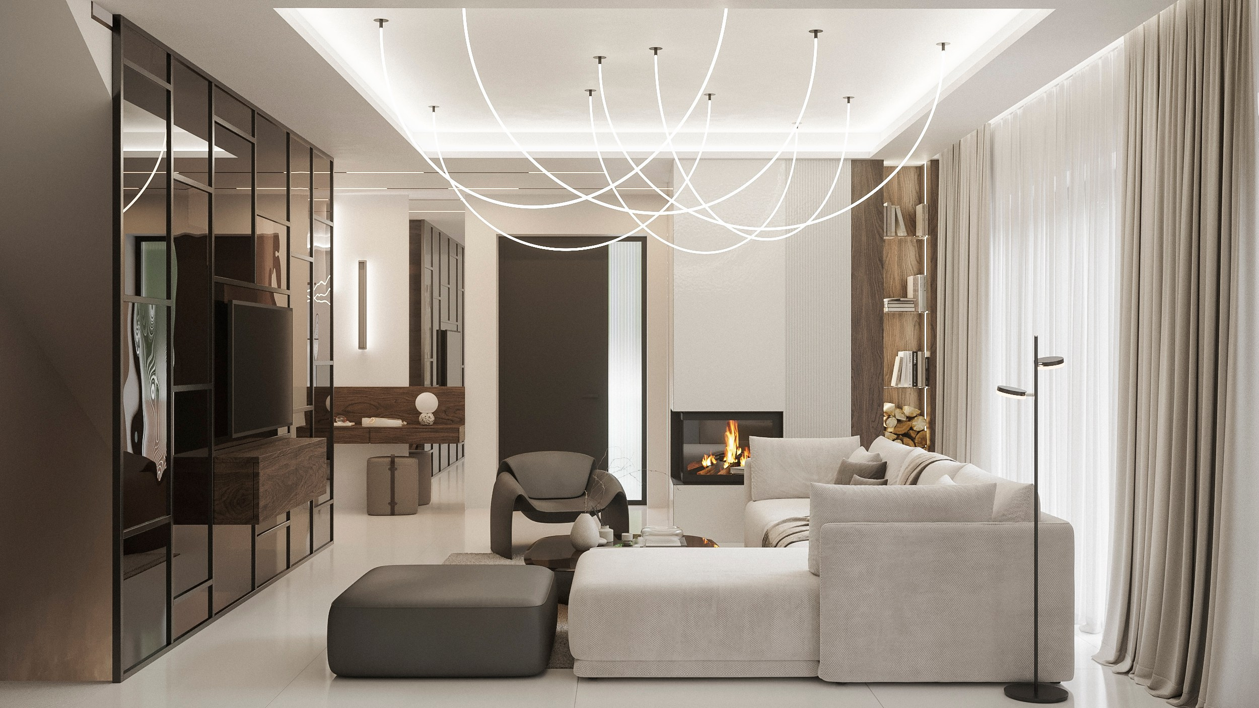 Obývací pokoj. Filipenka architects