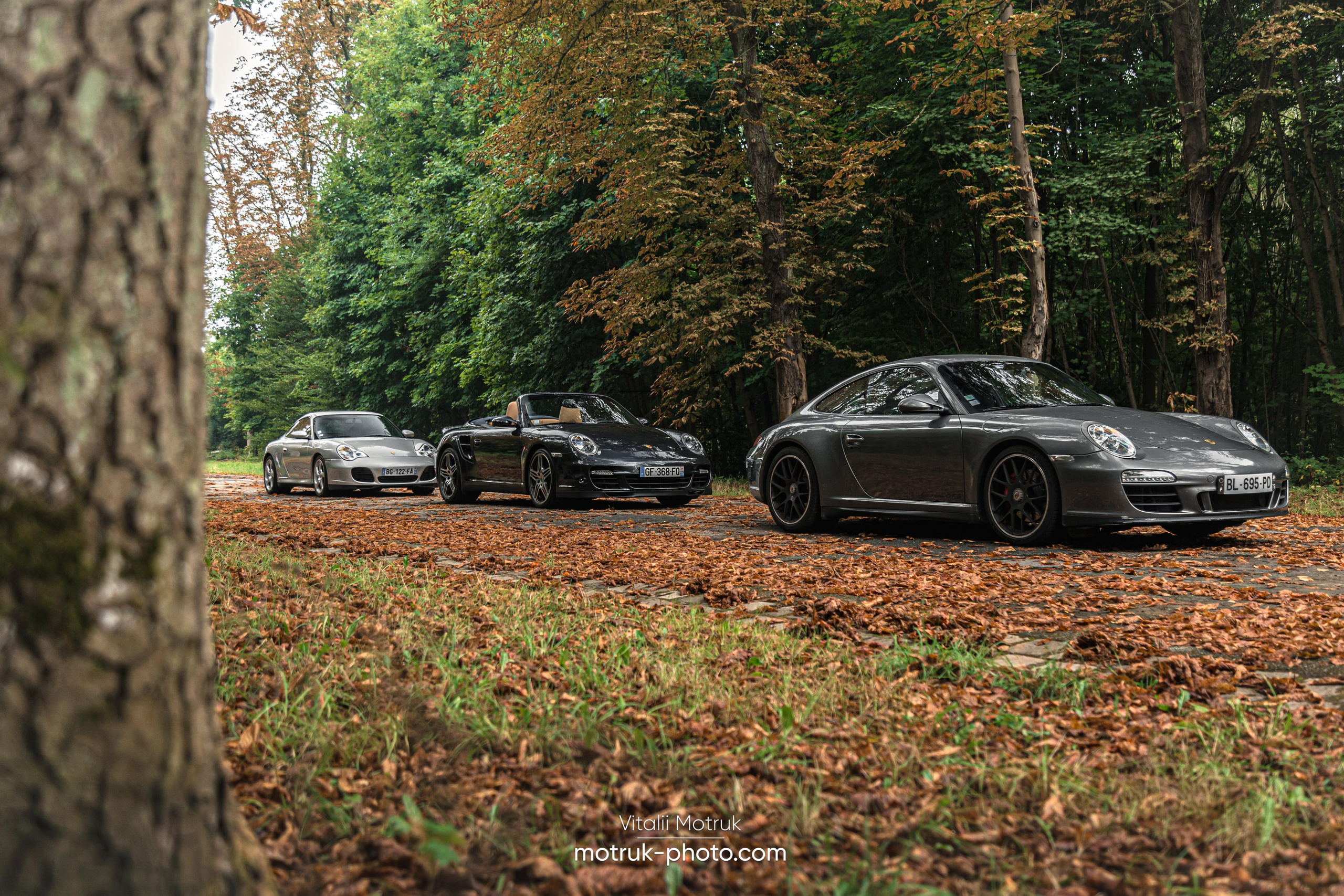 3 Porsches. Photographer in Paris — Vitalii Motruk