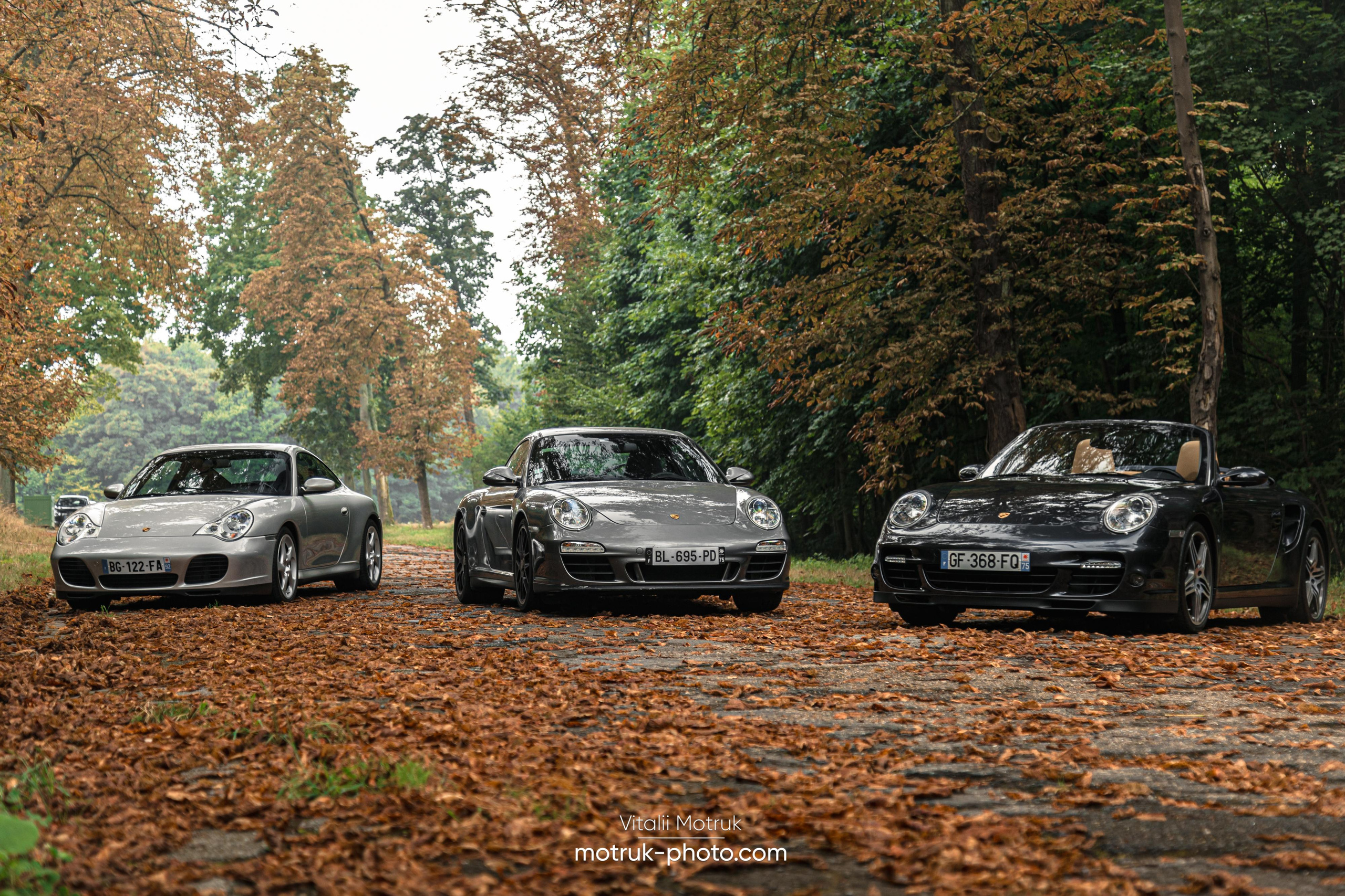 3 Porsches. Photographer in Paris — Vitalii Motruk