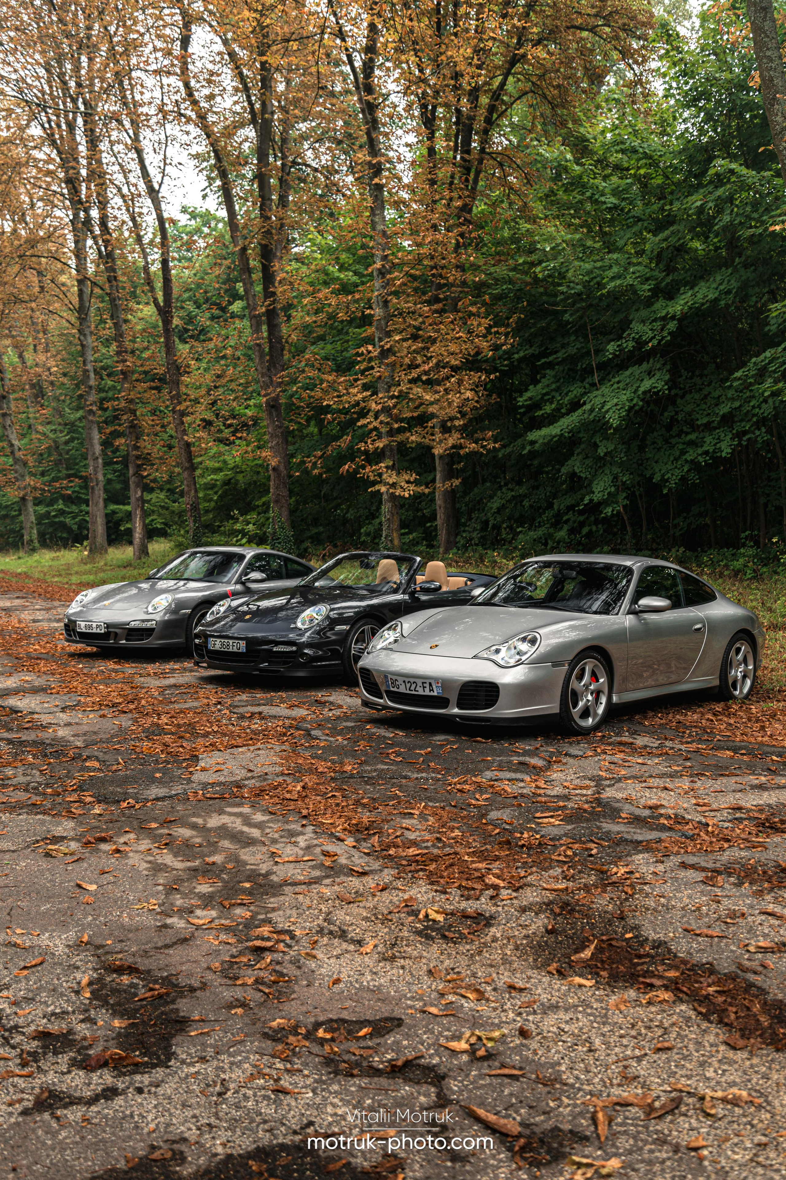3 Porsches. Photographer in Paris — Vitalii Motruk