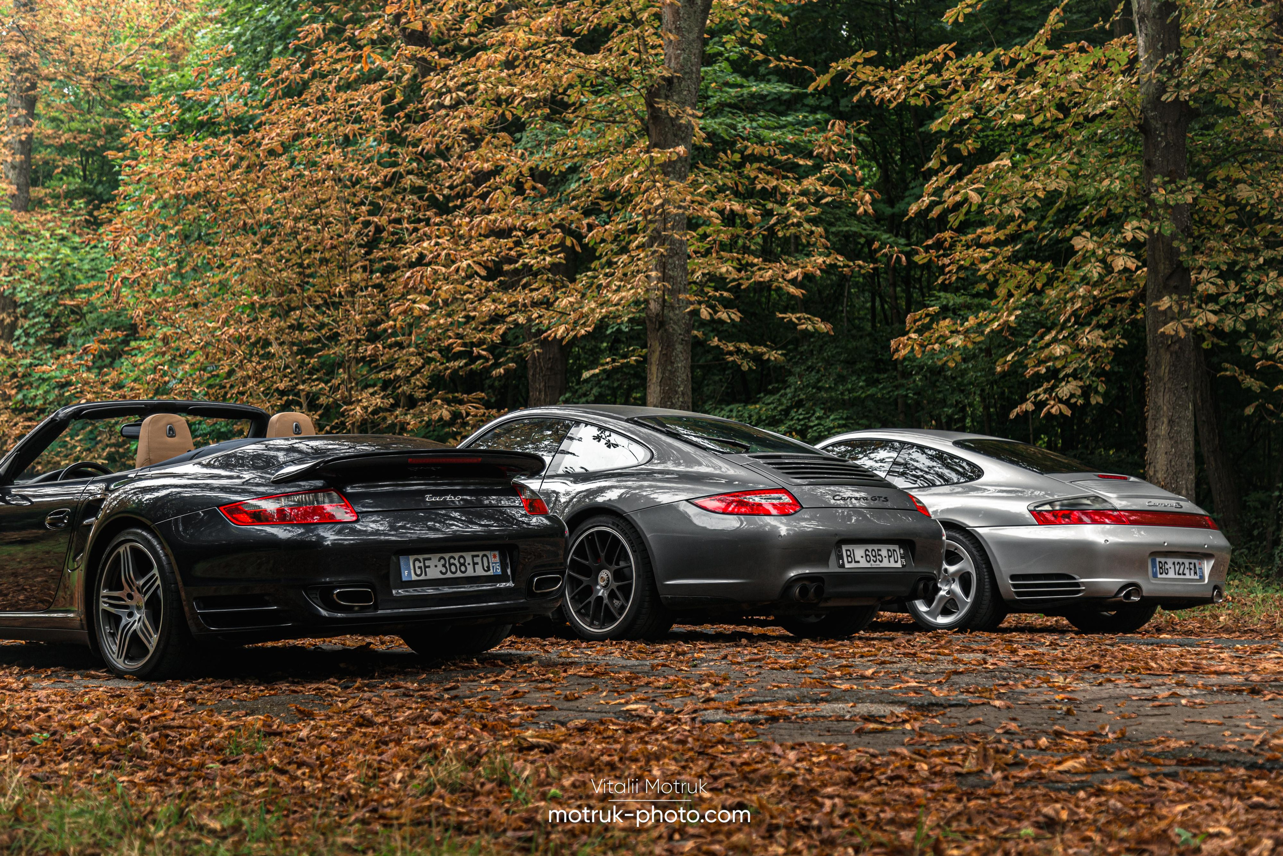 3 Porsches. Photographer in Paris — Vitalii Motruk