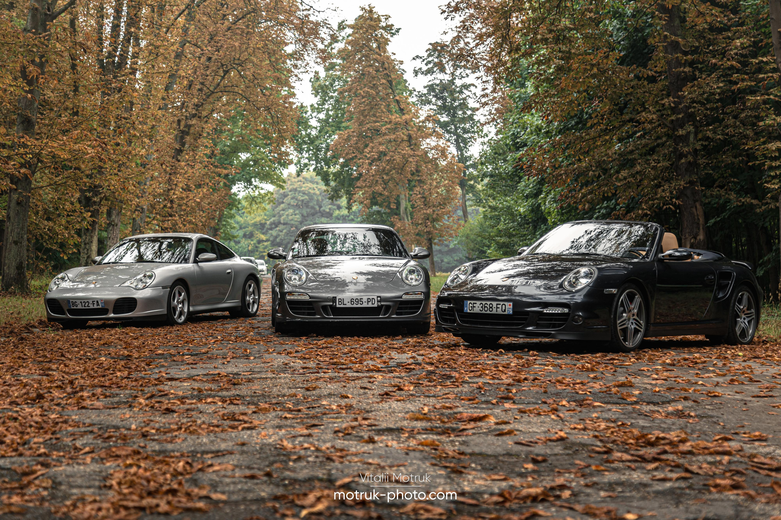 3 Porsches. Photographer in Paris — Vitalii Motruk