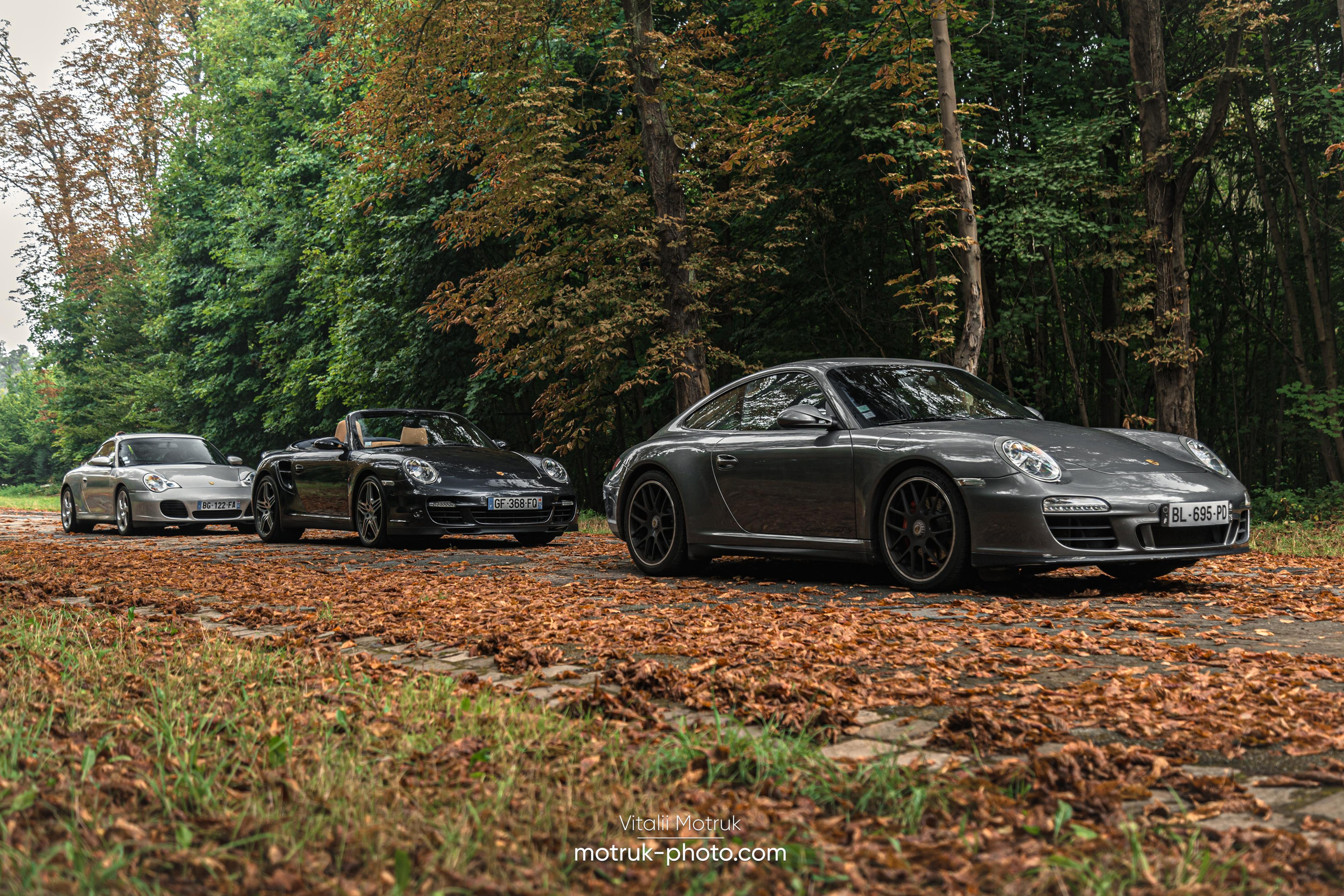 3 Porsches. Photographer in Paris — Vitalii Motruk