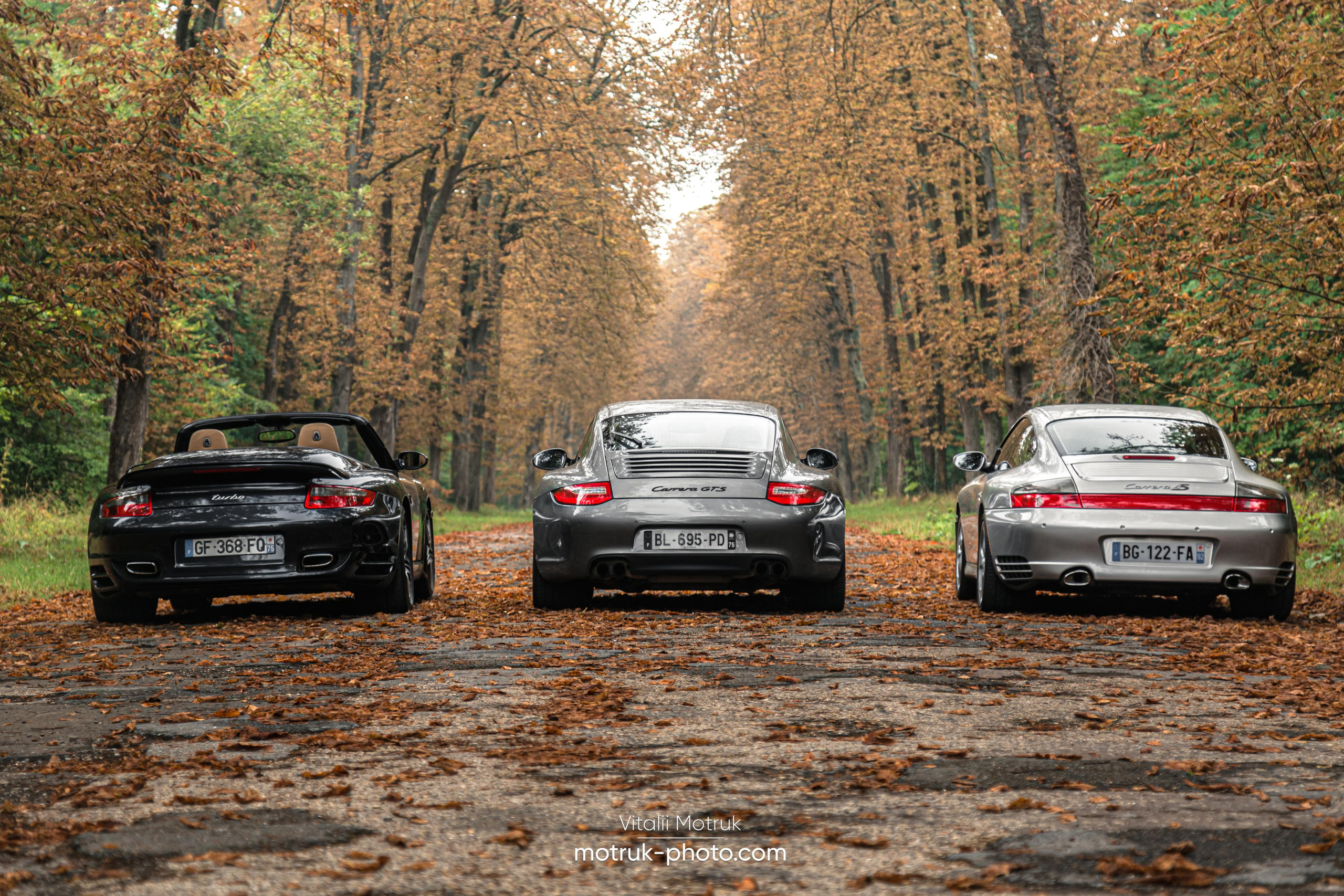 3 Porsches. Photographer in Paris — Vitalii Motruk