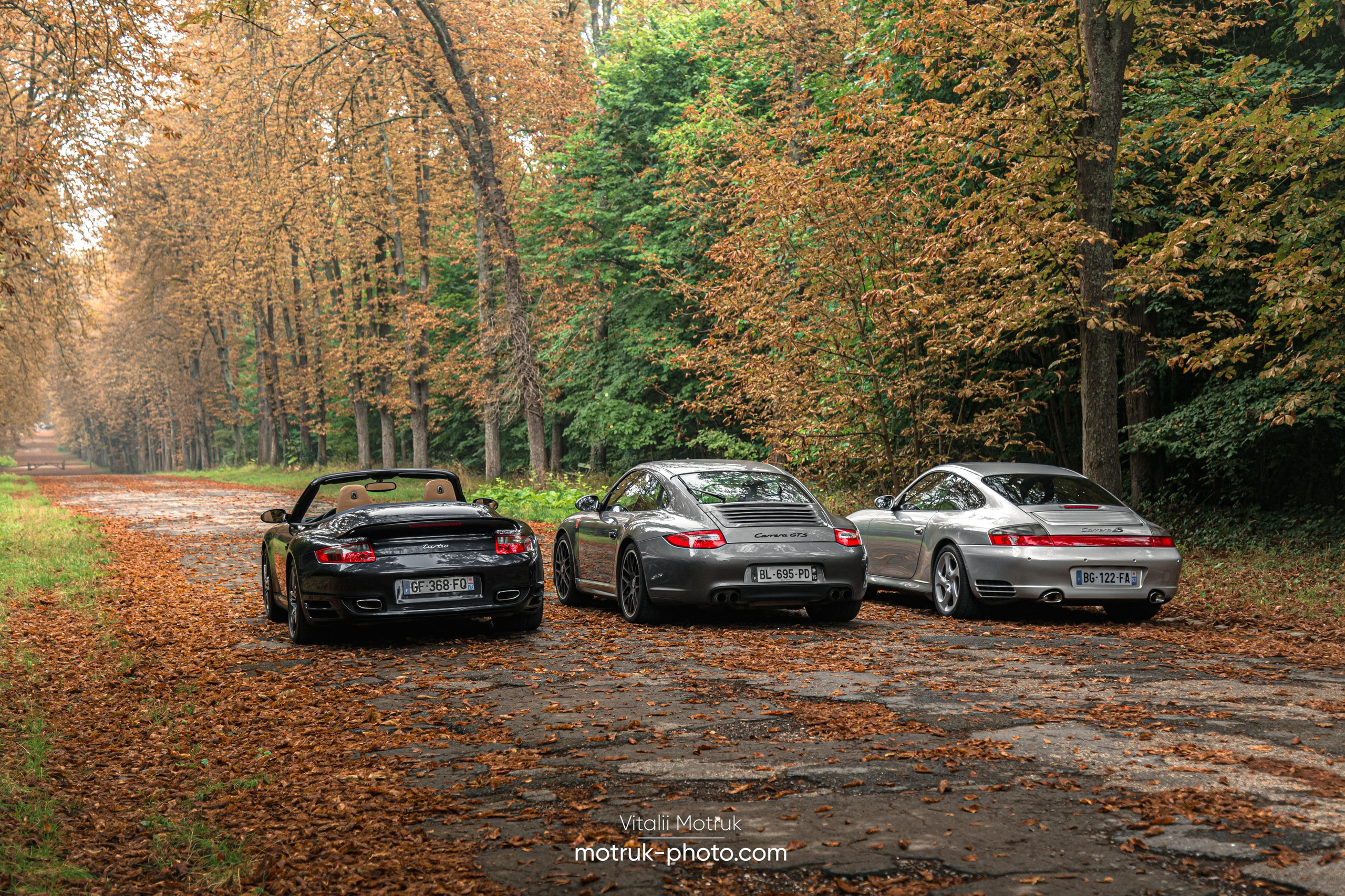 3 Porsches. Photographer in Paris — Vitalii Motruk