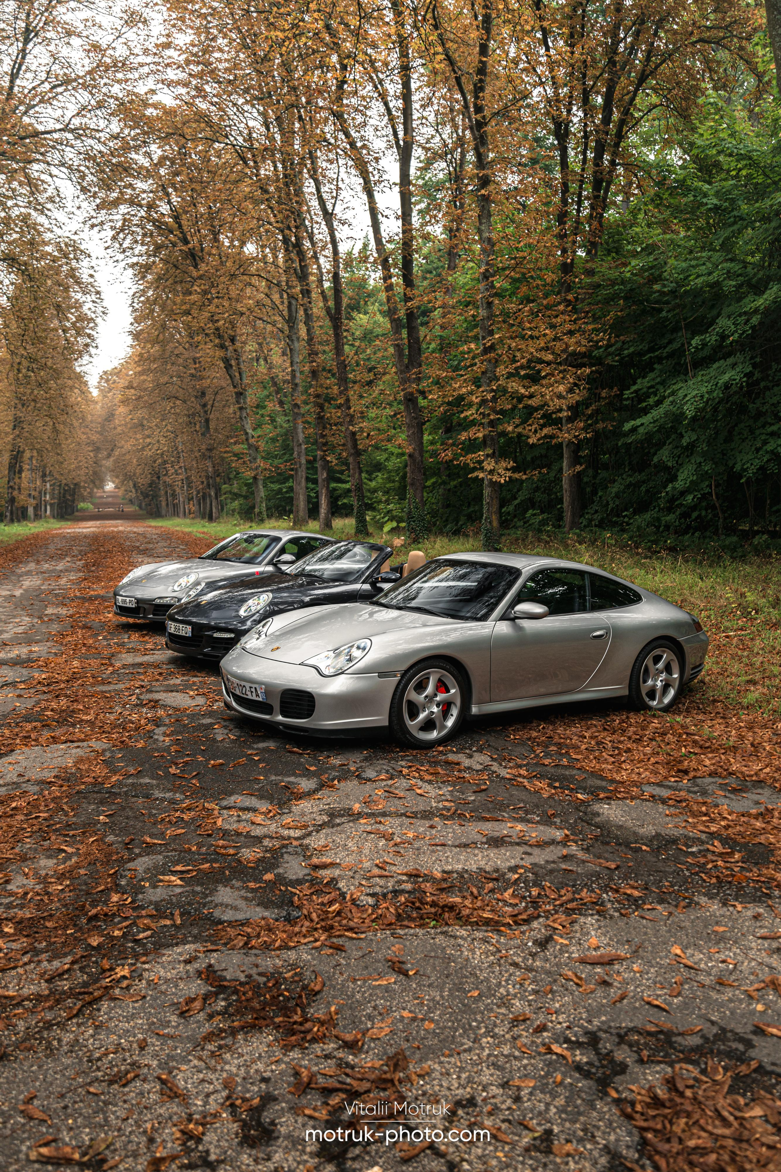3 Porsches. Photographer in Paris — Vitalii Motruk