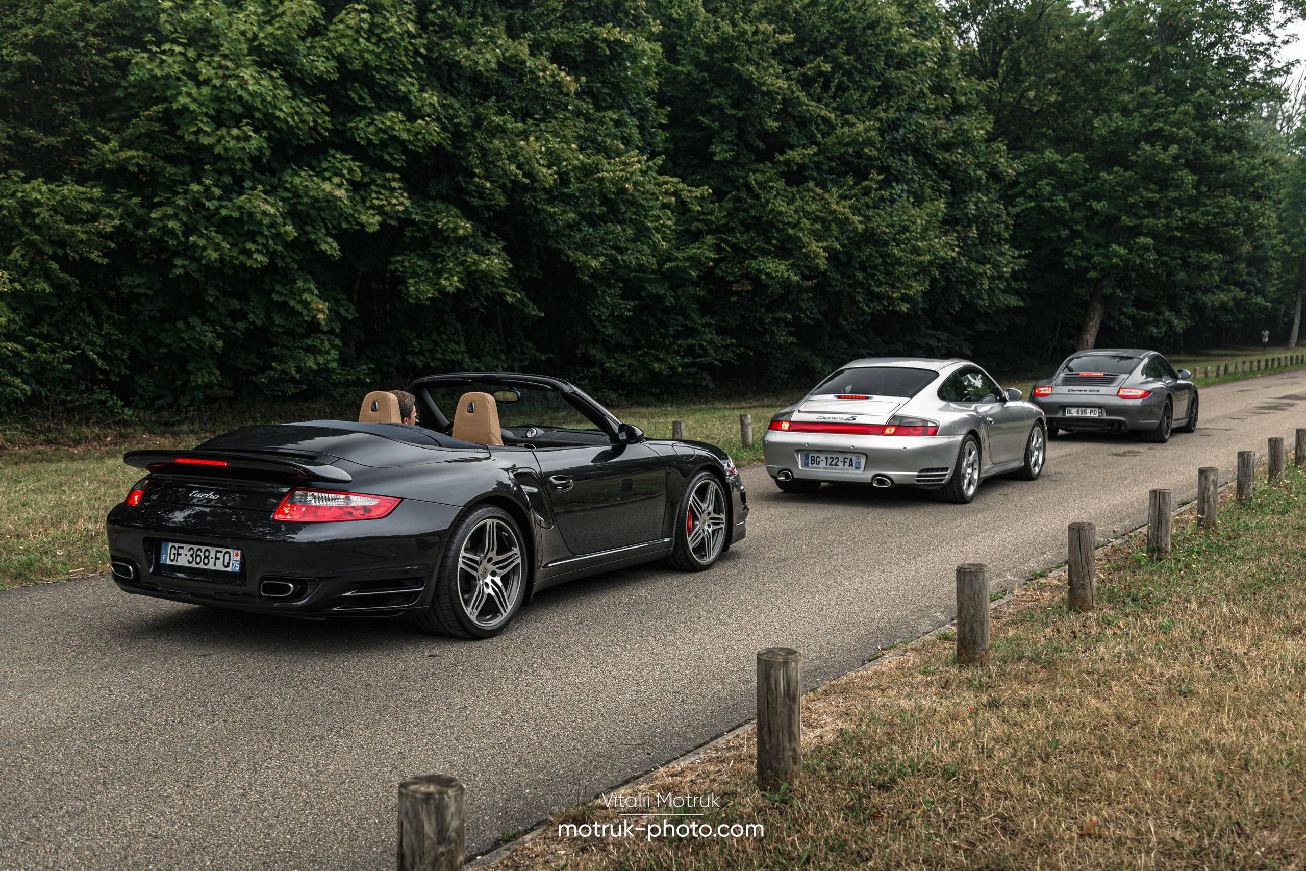 3 Porsches. Photographer in Paris — Vitalii Motruk
