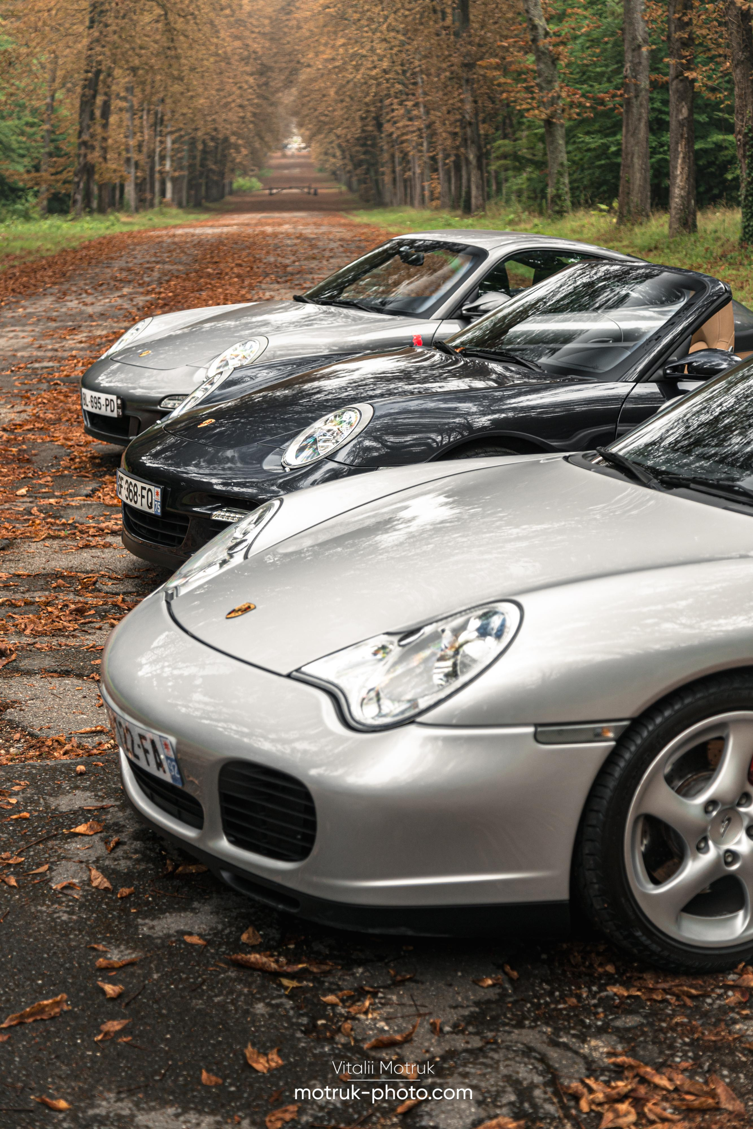 3 Porsches. Photographer in Paris — Vitalii Motruk