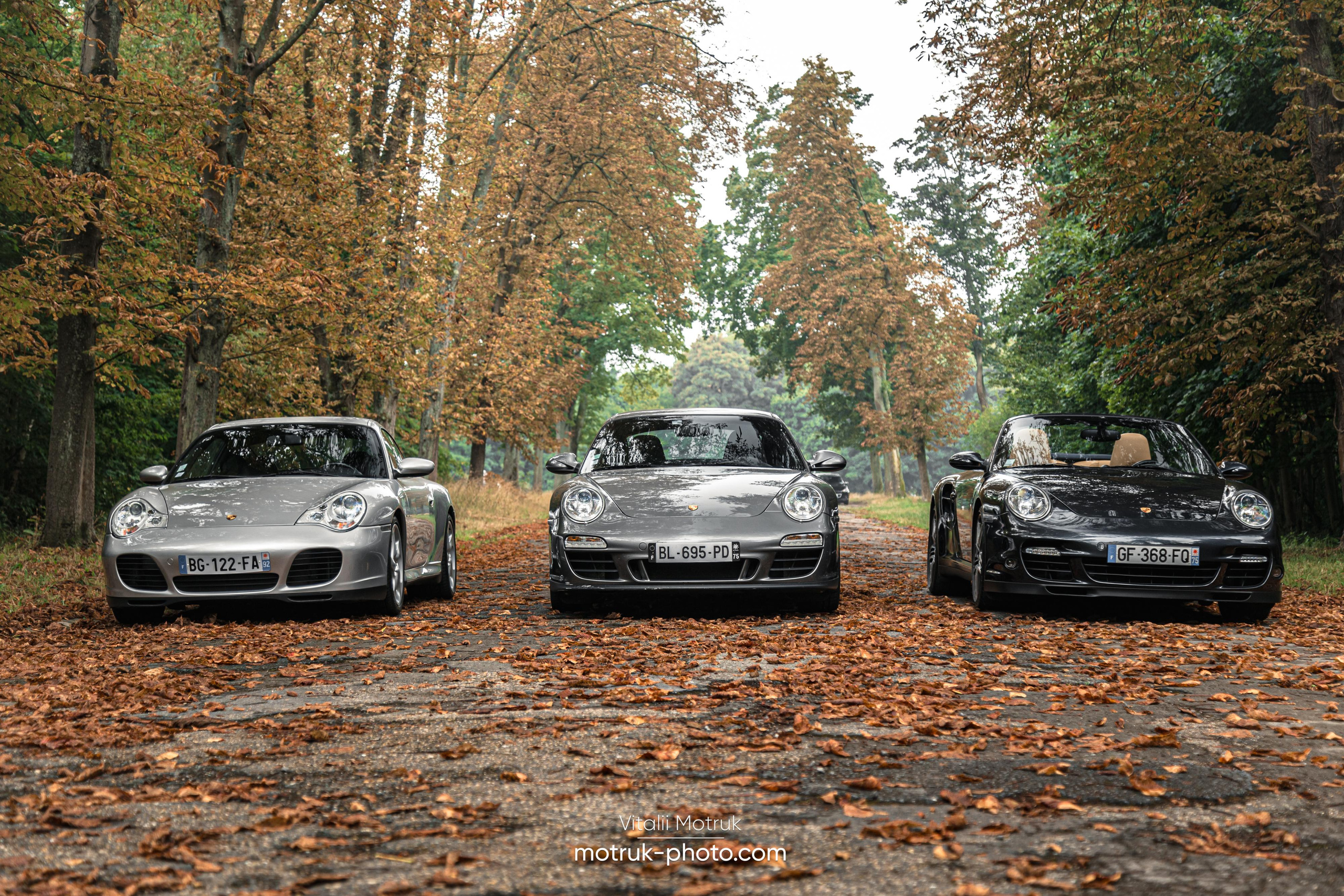 3 Porsches. Photographer in Paris — Vitalii Motruk