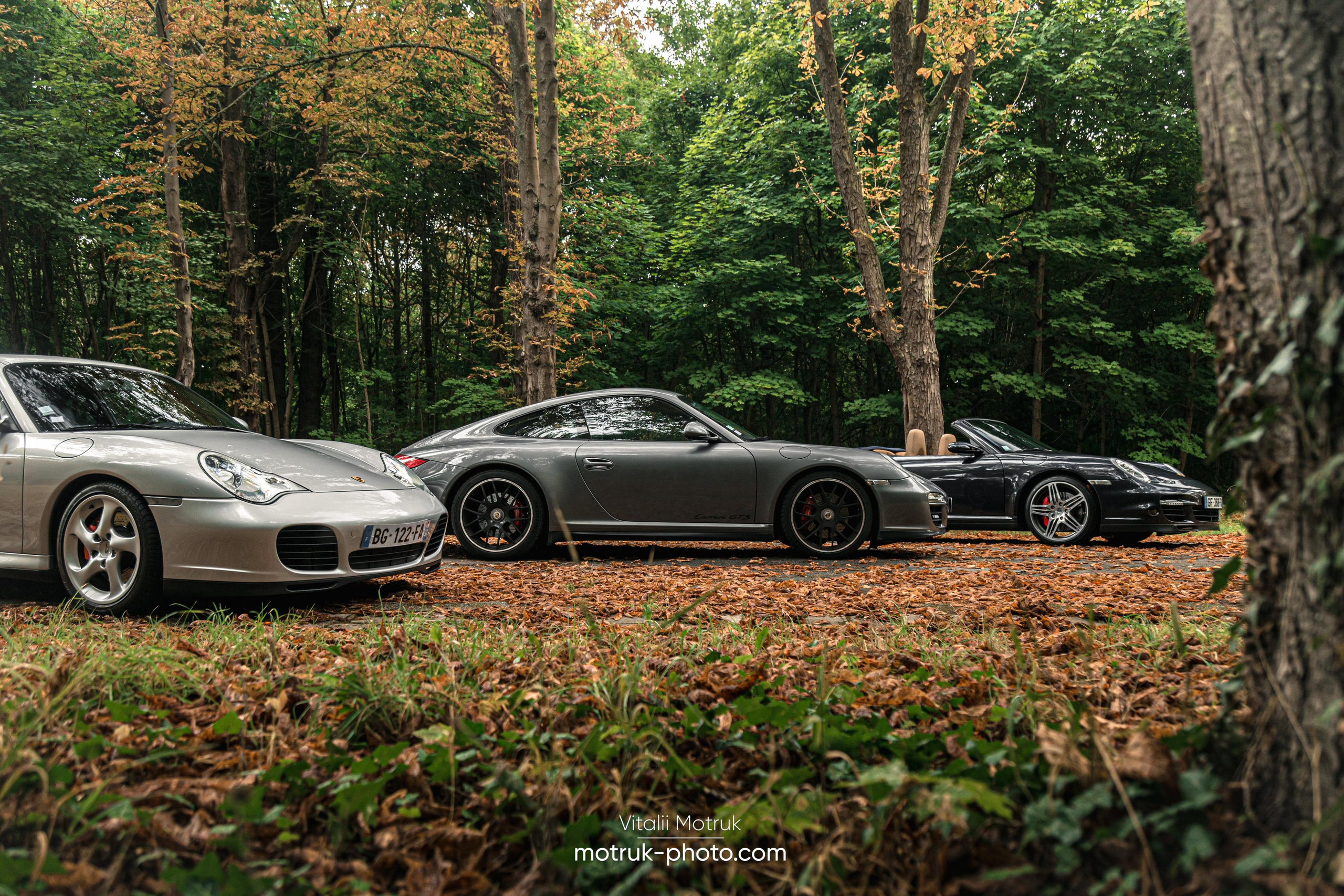 3 Porsches. Photographer in Paris — Vitalii Motruk