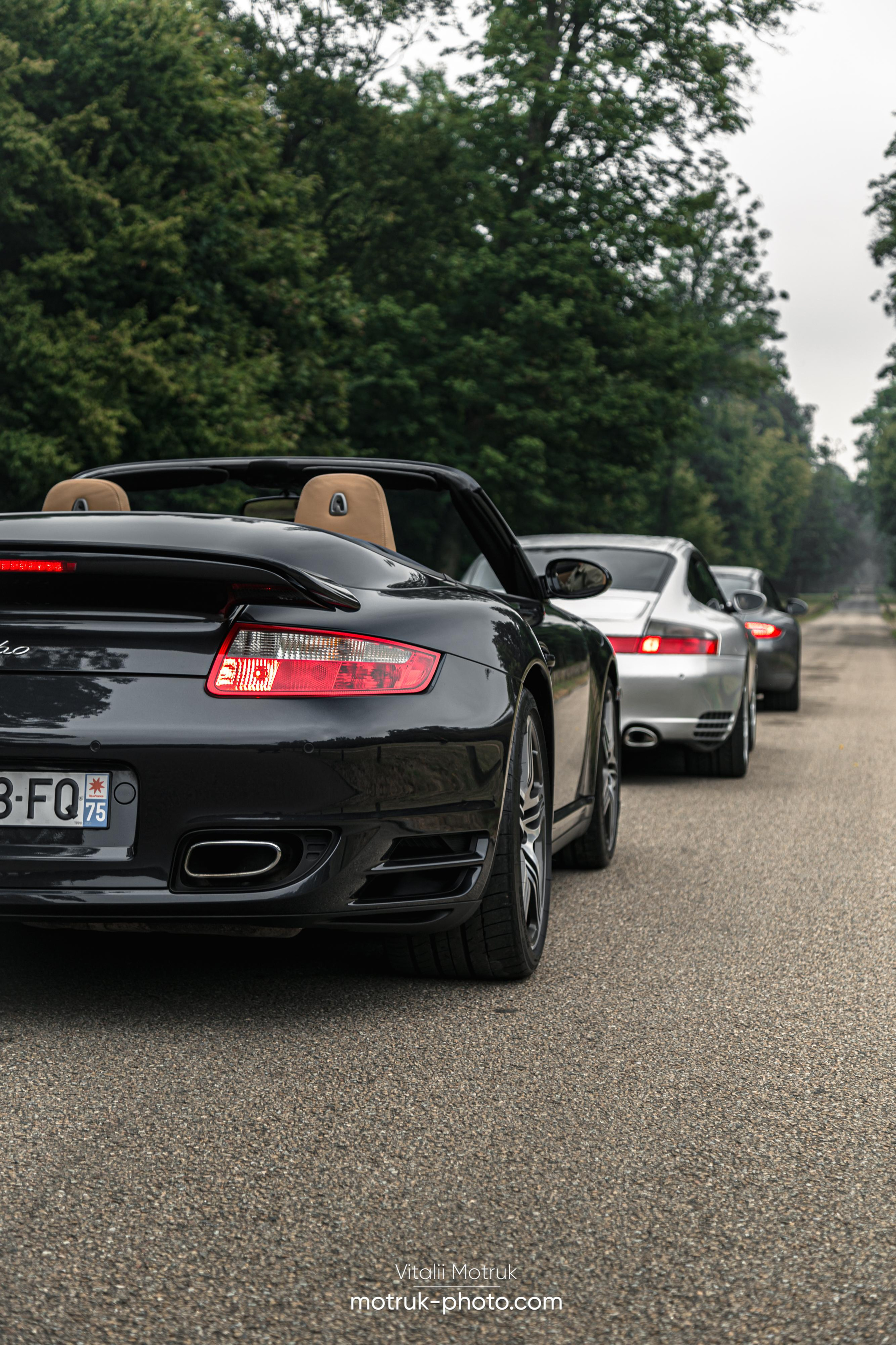 3 Porsches. Photographer in Paris — Vitalii Motruk