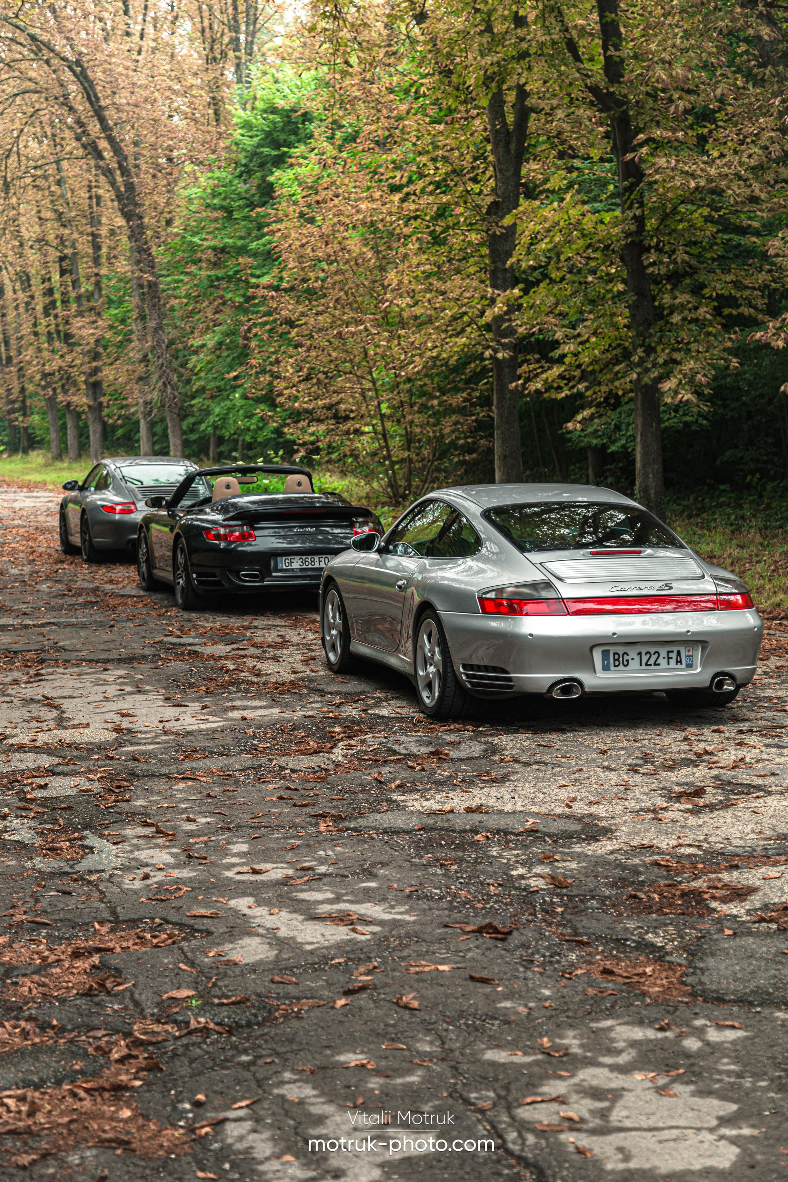 3 Porsches. Photographer in Paris — Vitalii Motruk