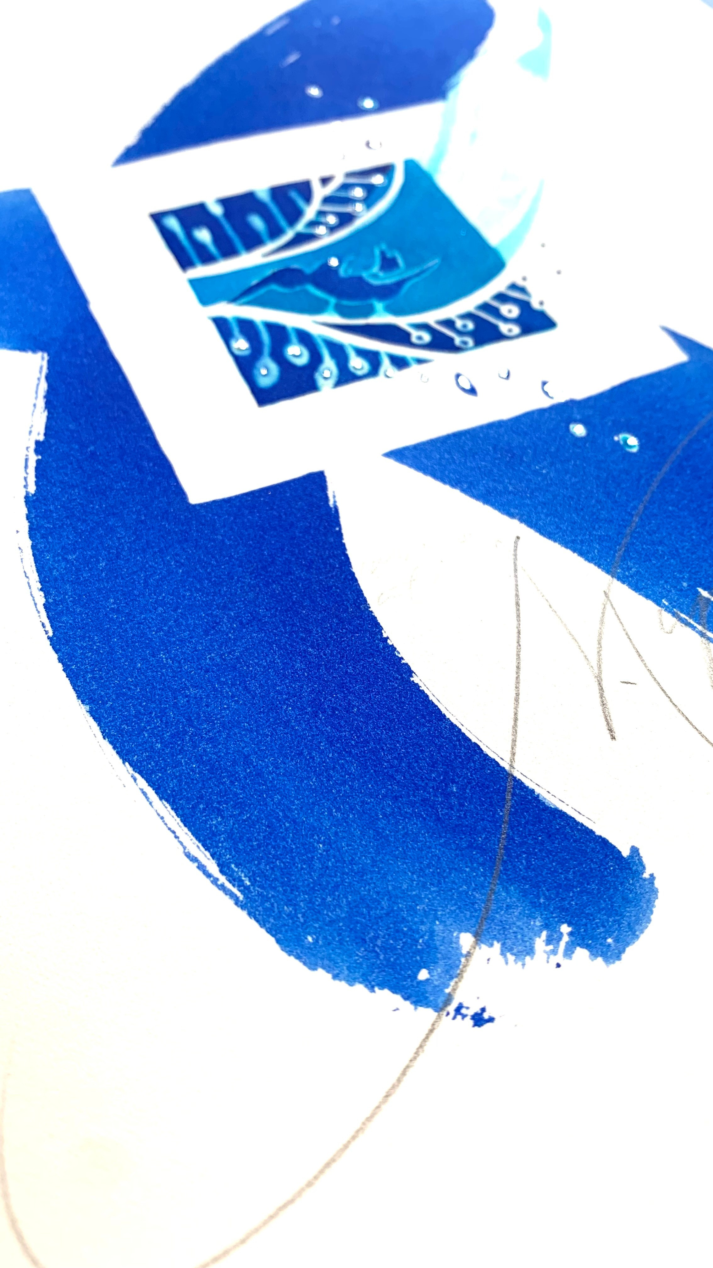 Blue Ink Silver. Nadia Kuprina. Artist