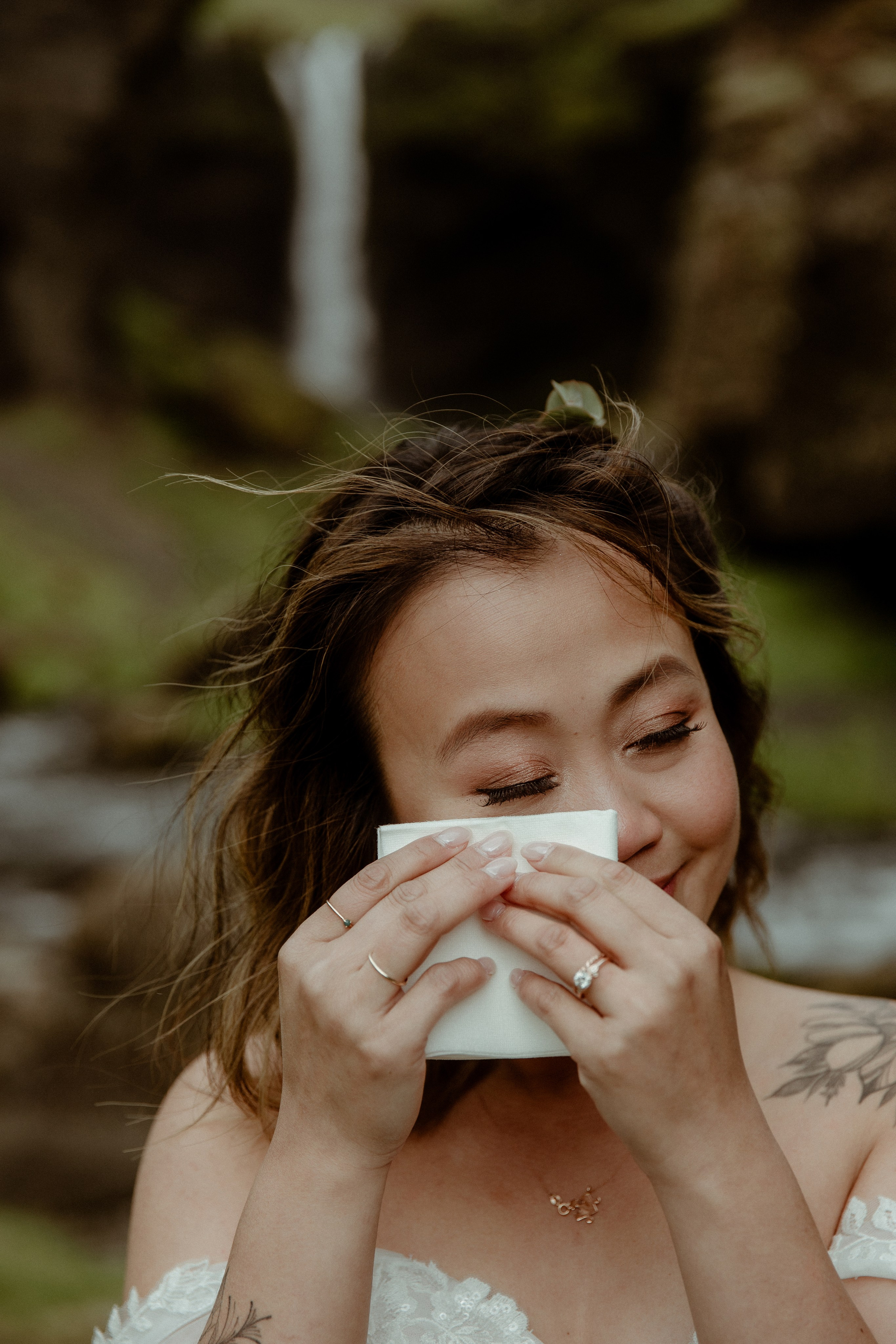 Elopement at Kvernufoss Waterfall. Iceland elopement photo and video | Nikolaichik Photo