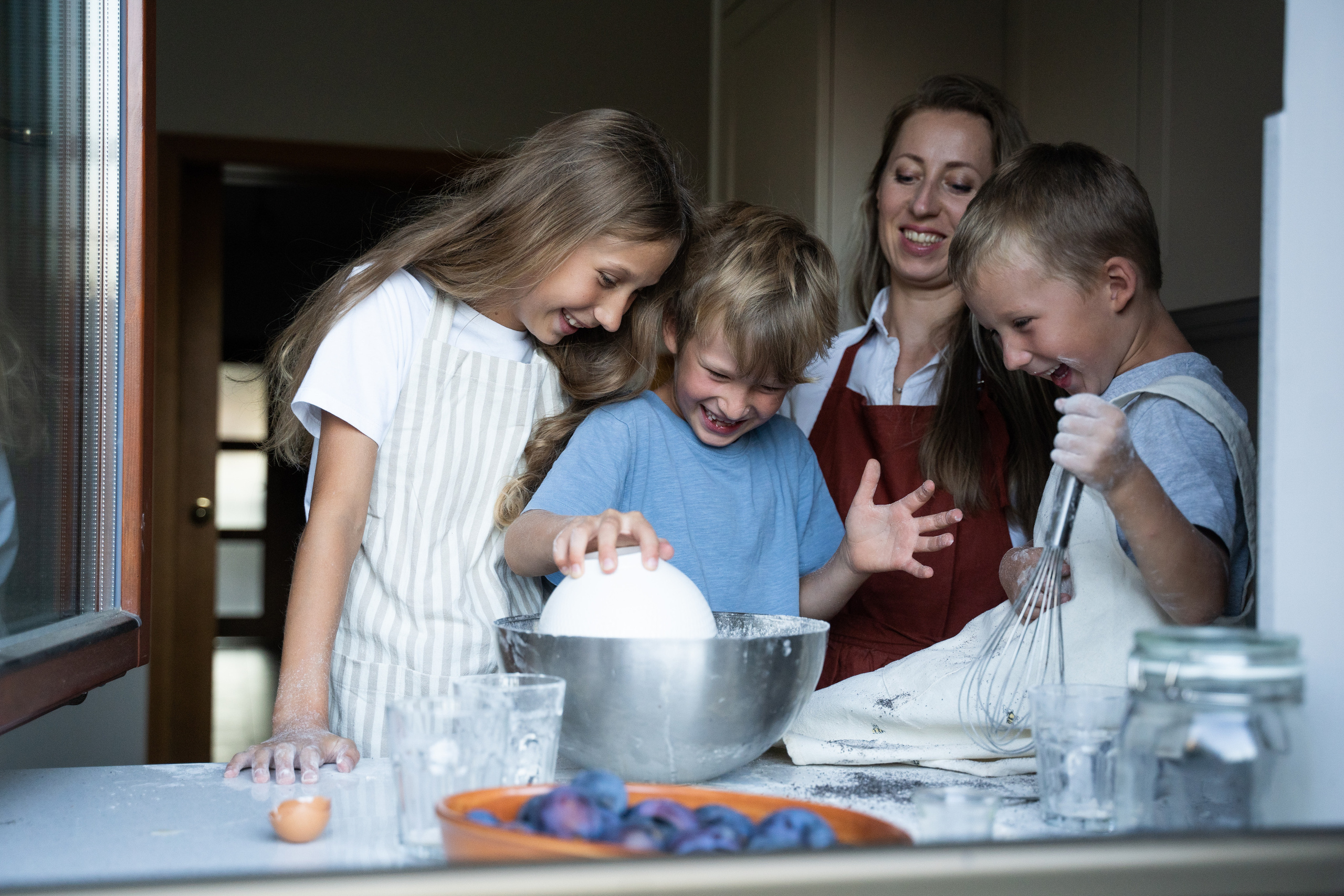 Olga and her children. Nina Janeckova Fotografin und Videografin am Bodensee