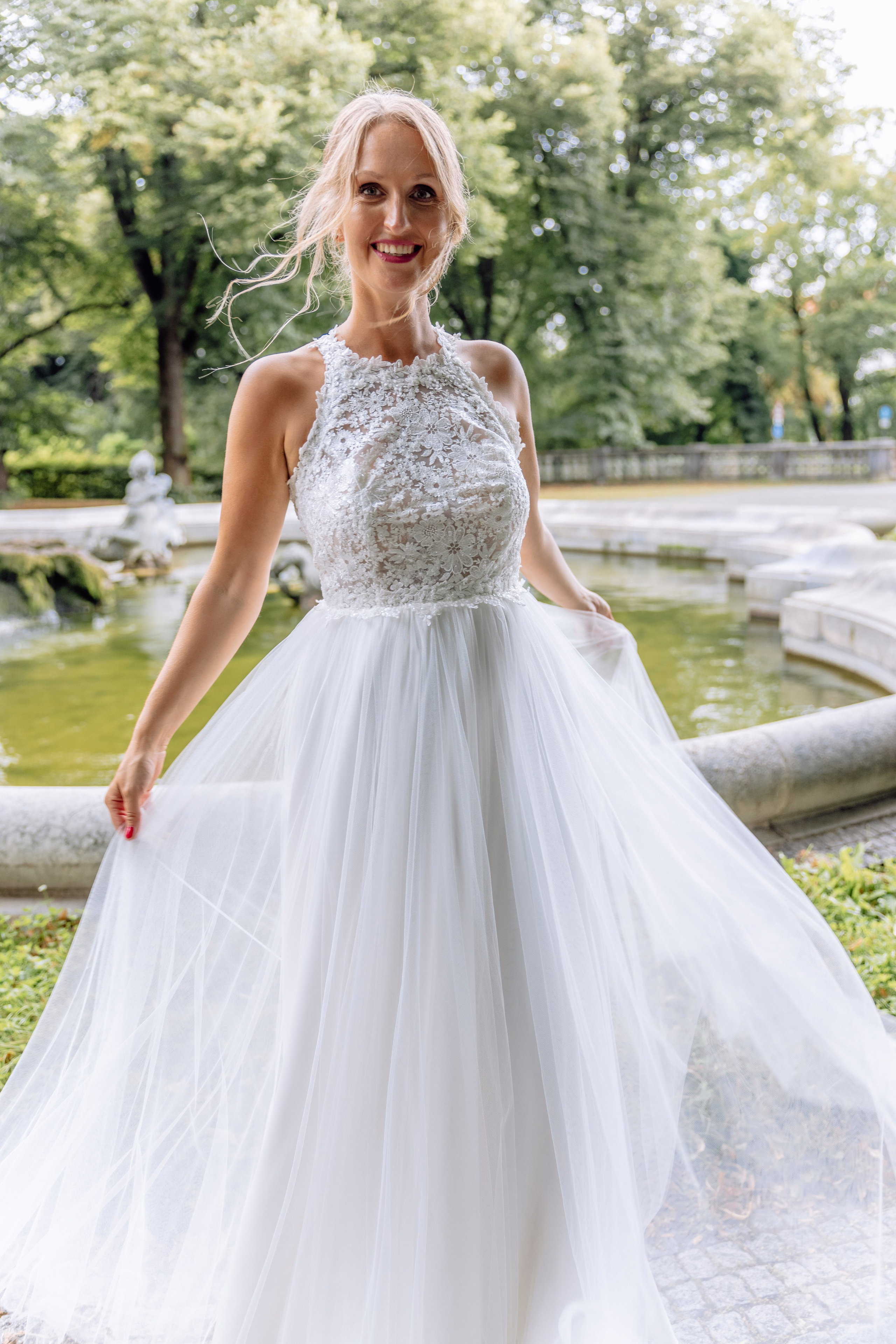 Sandra und Kevin: Standesamt Unterföring und Friedensengel. Hochzeitsfotograf München Taufe Familienfotograf Tanja Mauke
