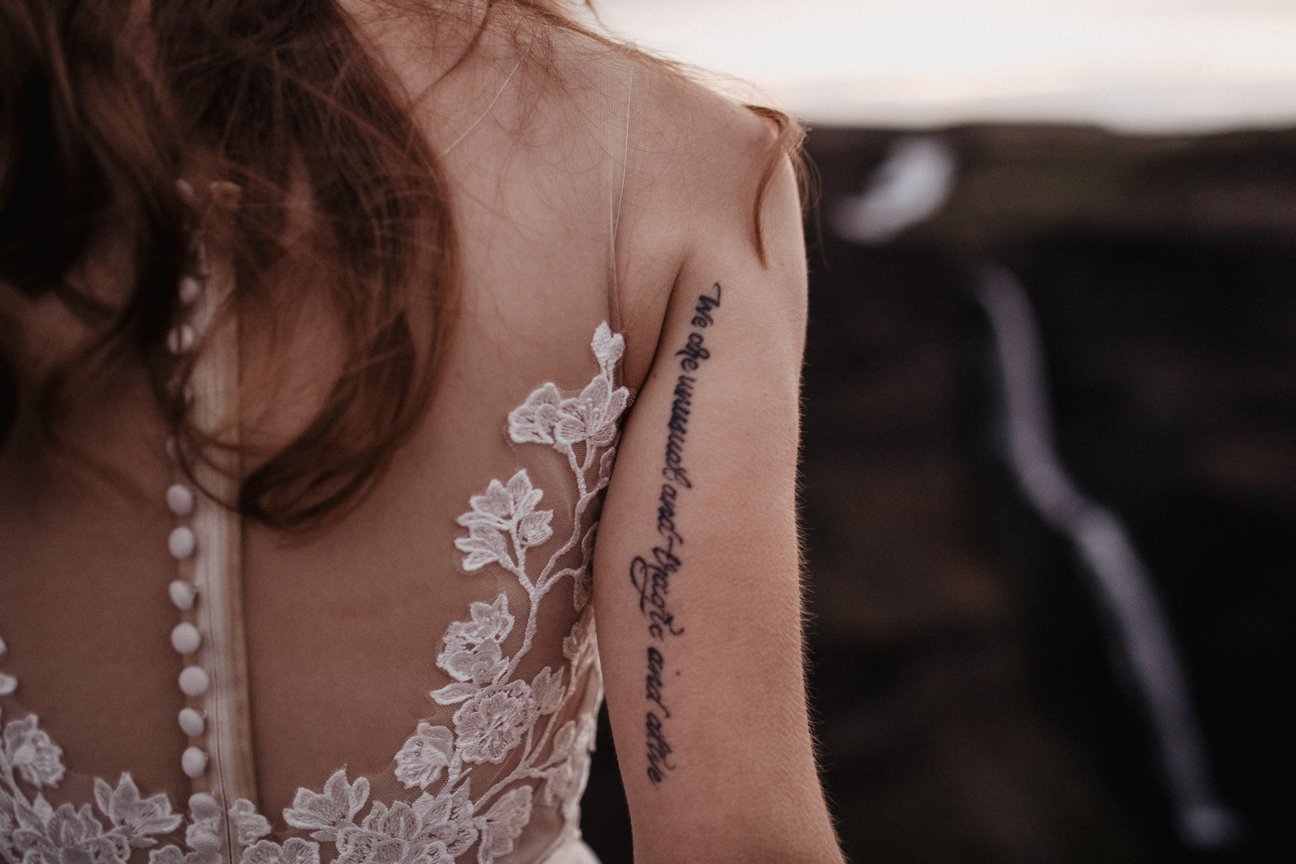 Midnight sun elopement at Haifoss in Iceland. Iceland elopement photo and video | Nikolaichik Photo