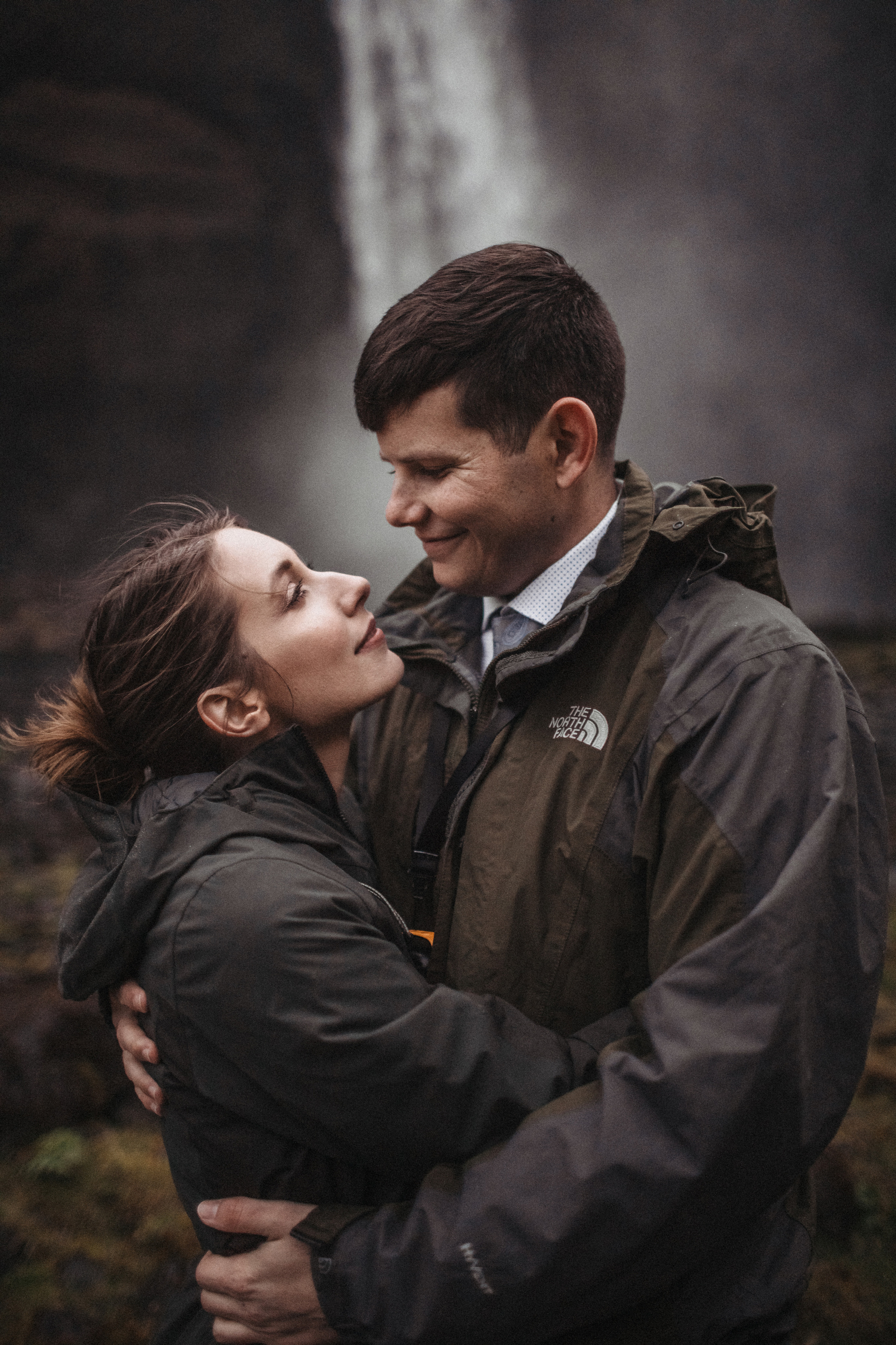 Midnight sun elopement at Haifoss in Iceland. Iceland elopement photo and video | Nikolaichik Photo