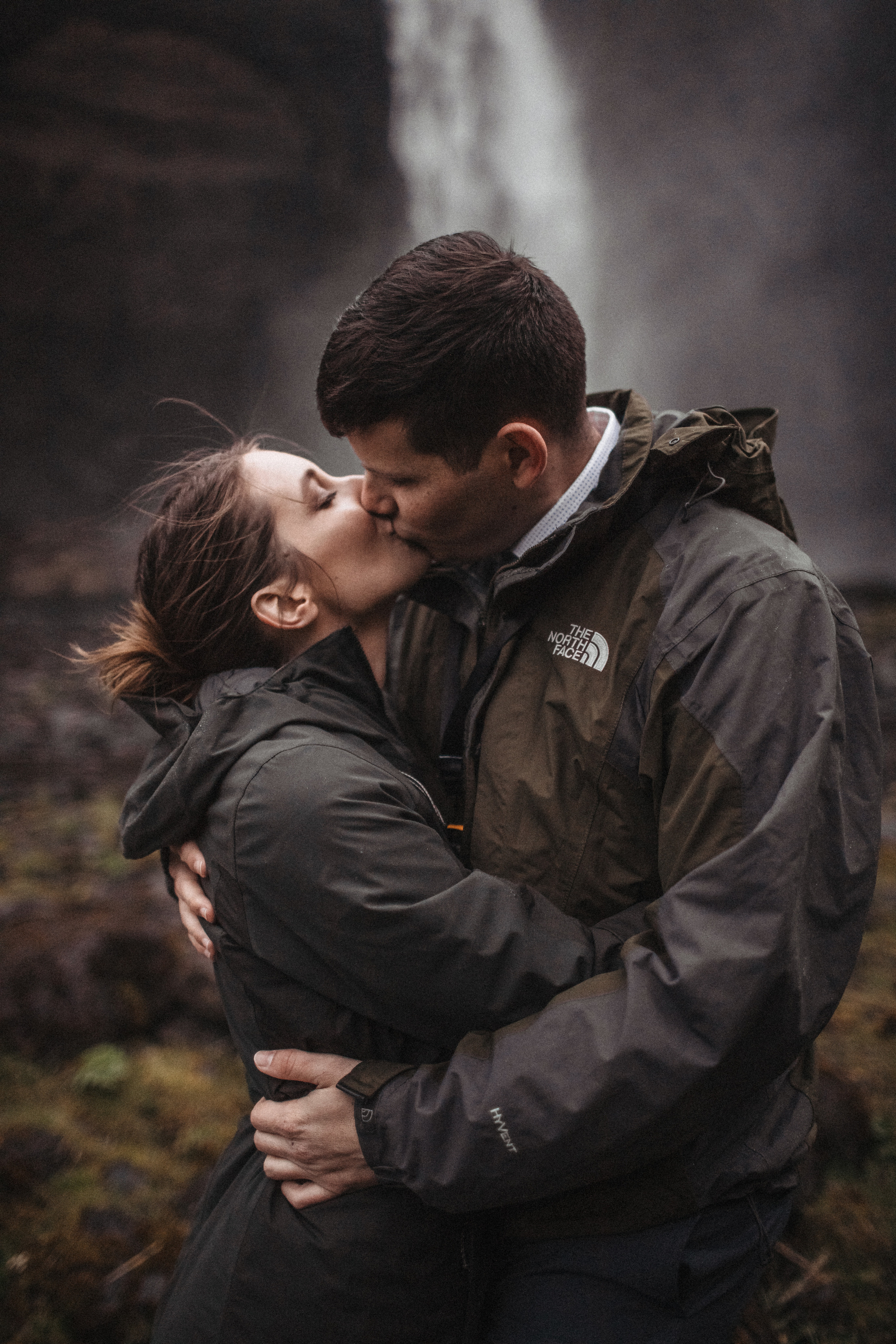 Midnight sun elopement at Haifoss in Iceland. Iceland elopement photo and video | Nikolaichik Photo