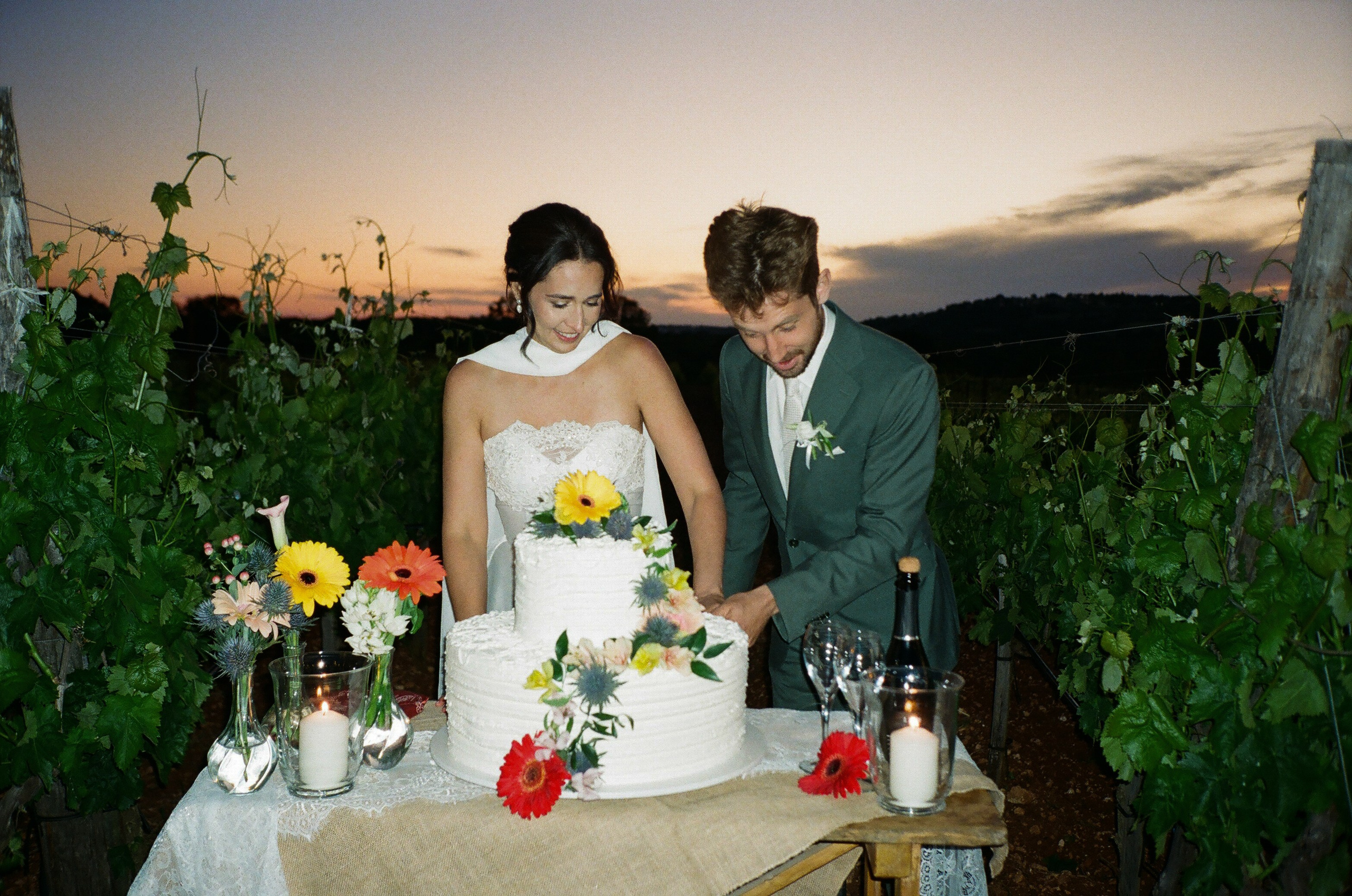 Stephanie & Christian film photos. Wedding photographer Italy