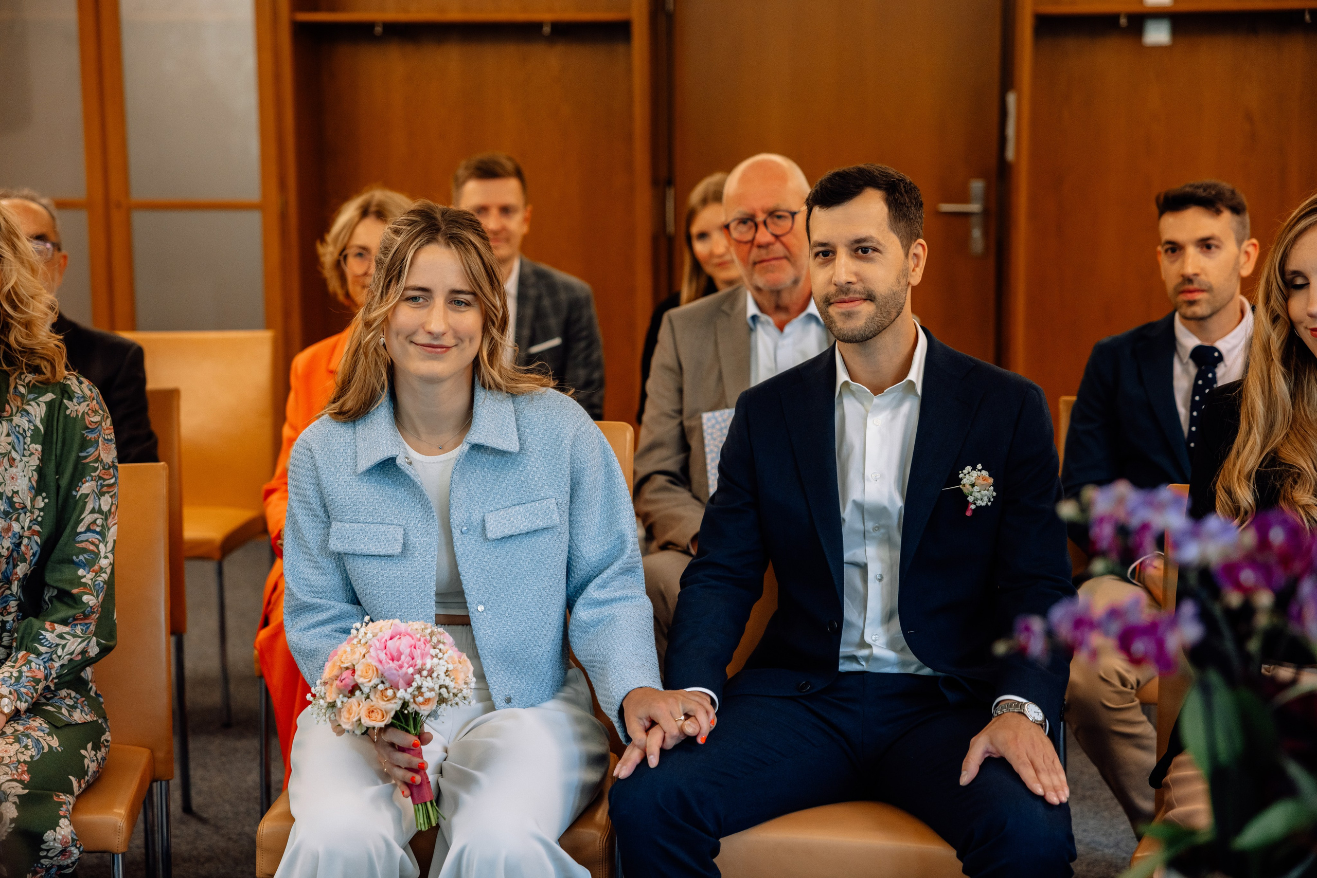 Romanrische Trauung im Standesamt Mandlstraße | München im Sommerlicht. Hochzeitsfotograf München Taufe Familienfotograf Tanja Mauke