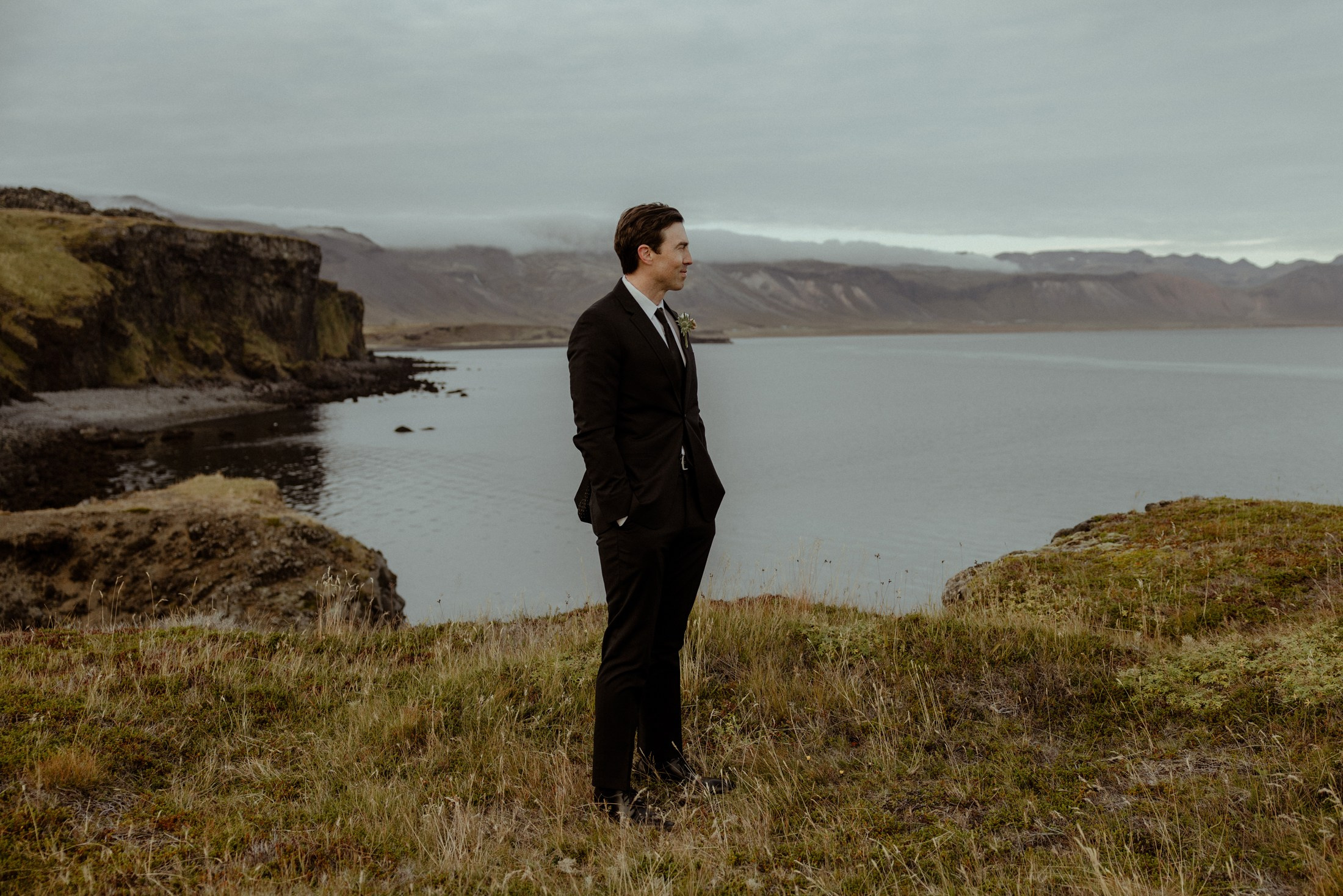 Iceland elopement at Budir Black Church | Snæfellsnes wedding by Iceland elopement photographer & videographer. Iceland elopement photographer & videographer