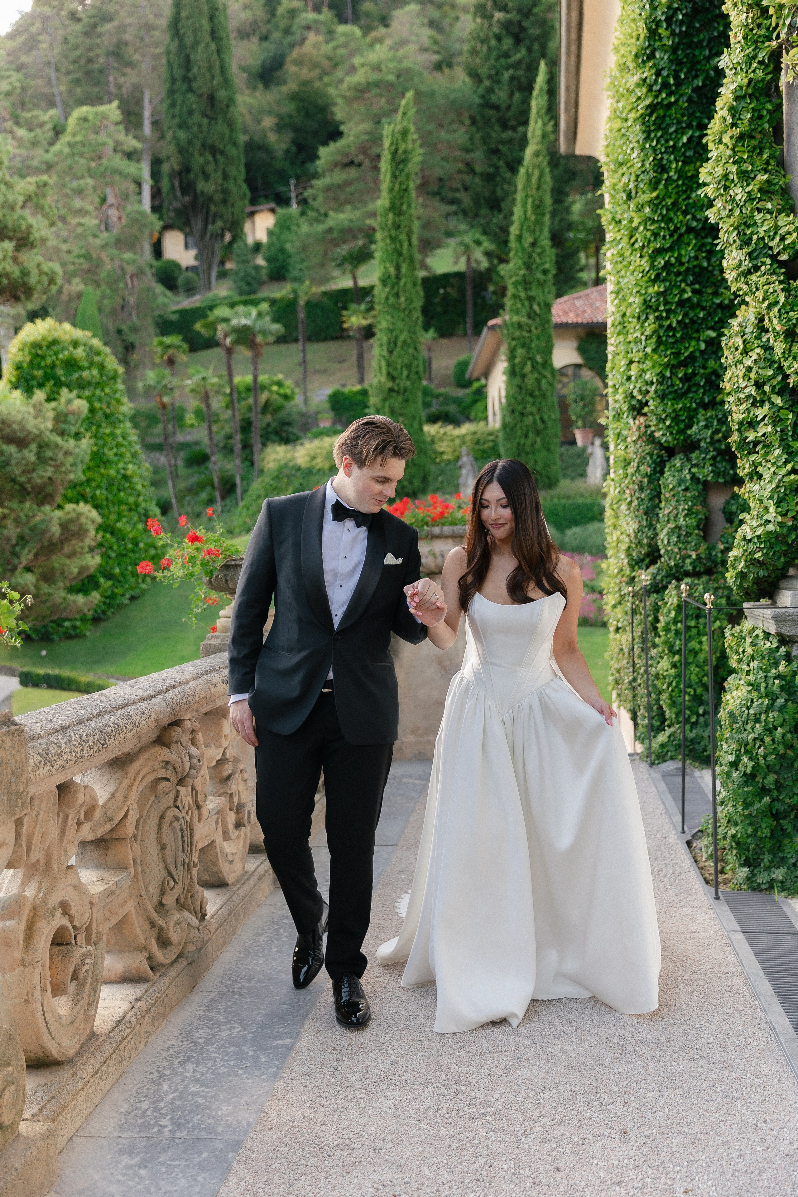 Lily & Zach, Villa del Balbianello. Photographer in Italy Anna Linnik