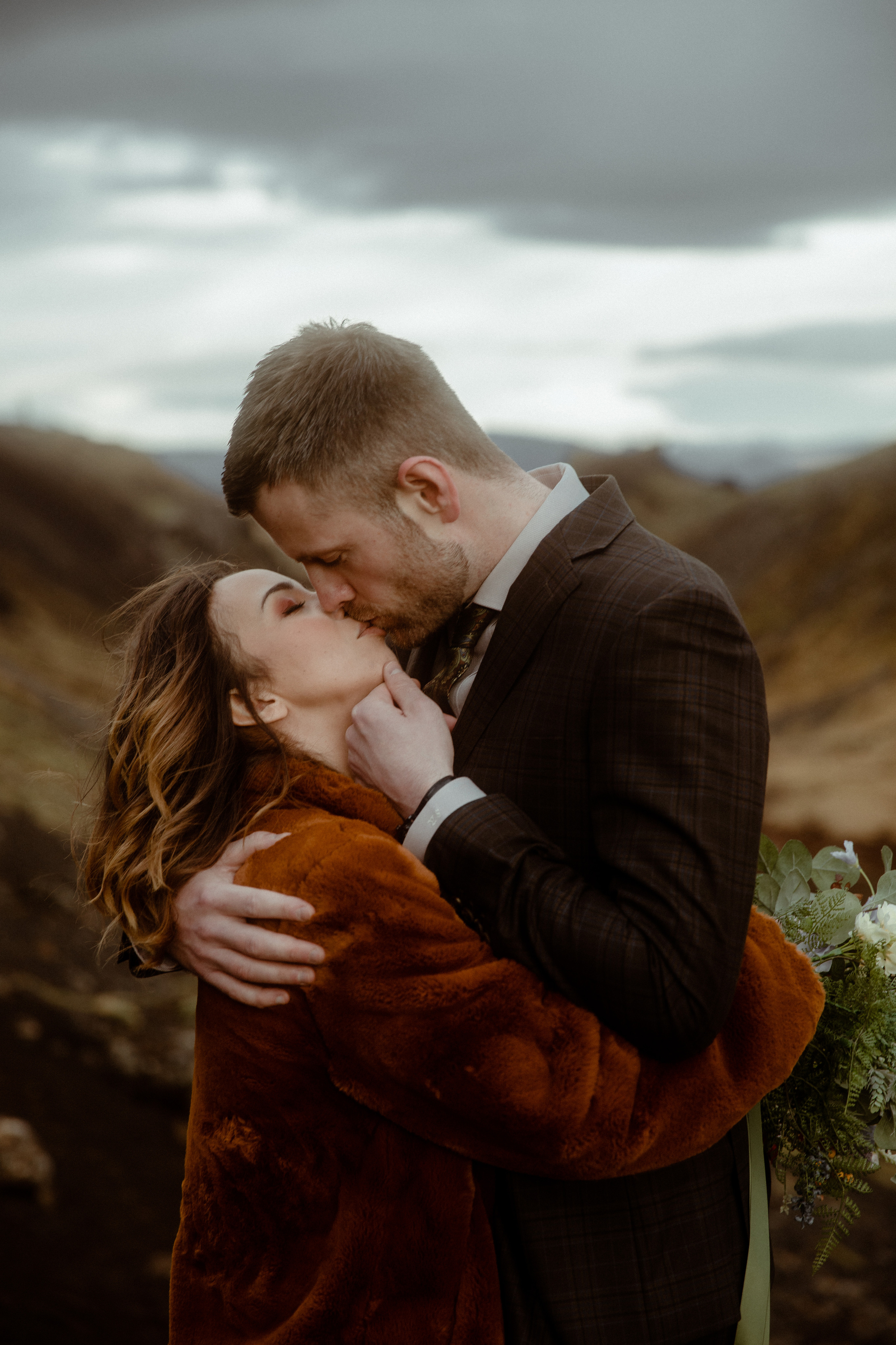 Iceland Private Waterfall Elopement. Iceland elopement photographer & videographer