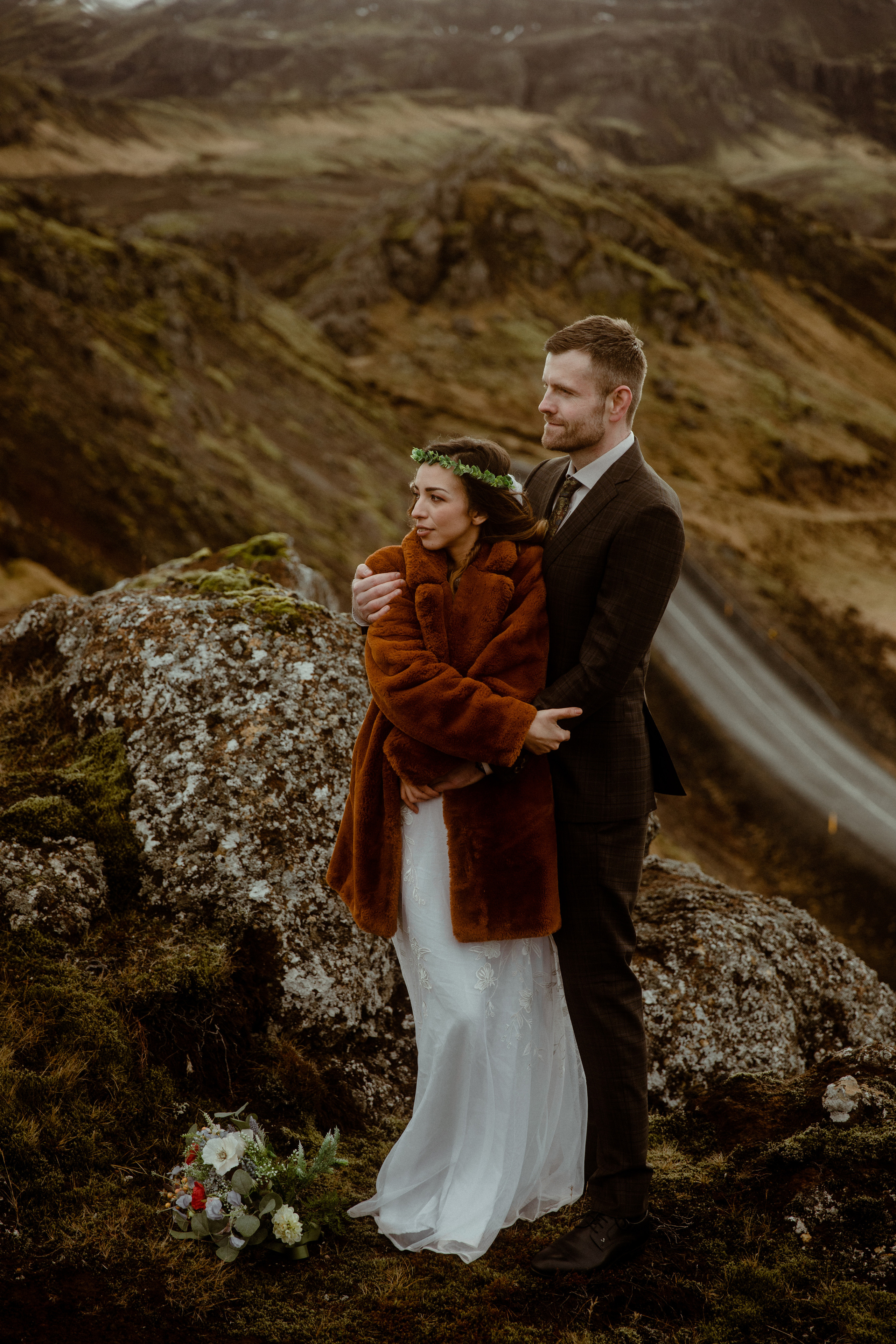 Iceland Private Waterfall Elopement. Iceland elopement photographer & videographer