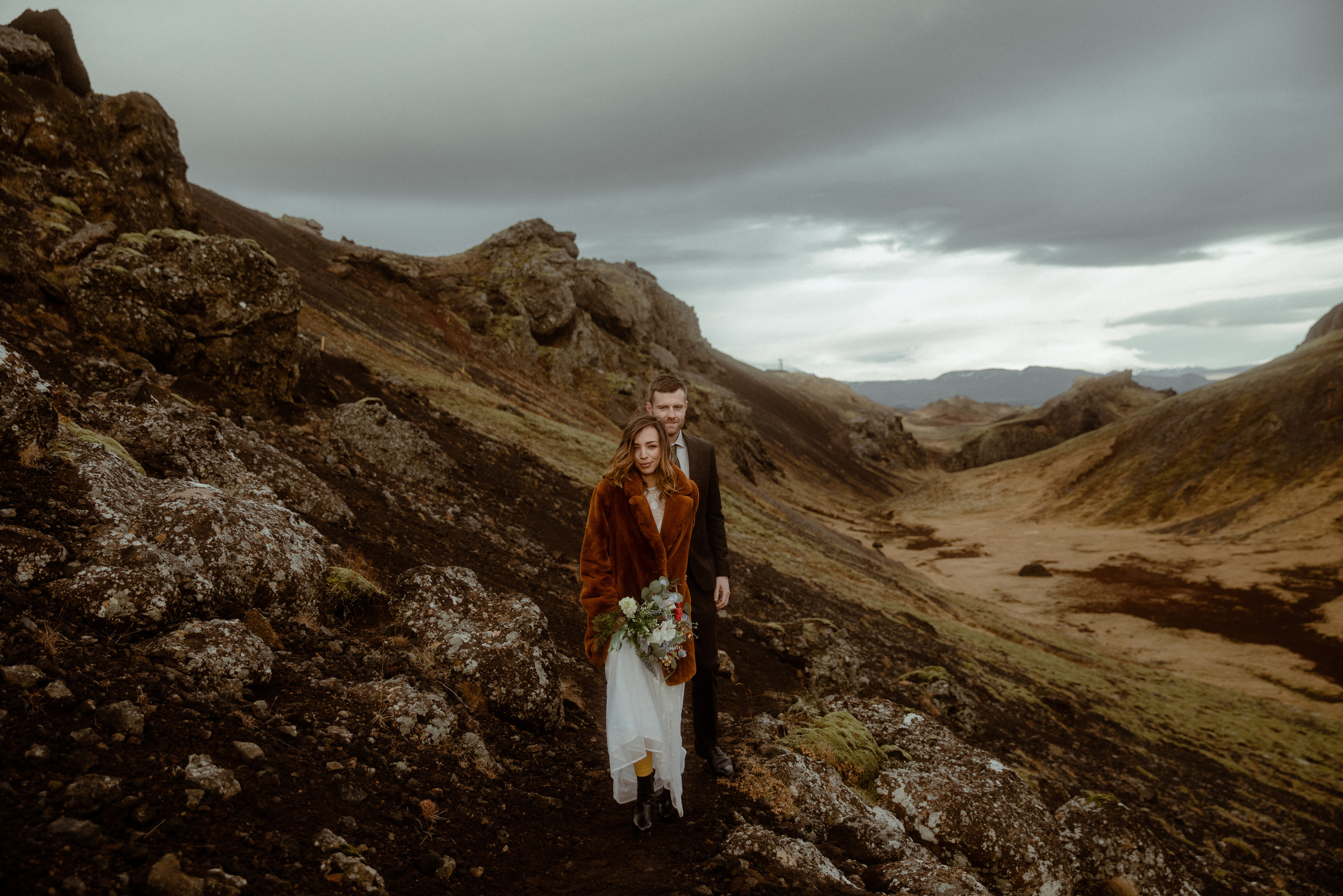 Iceland Private Waterfall Elopement. Iceland elopement photographer & videographer