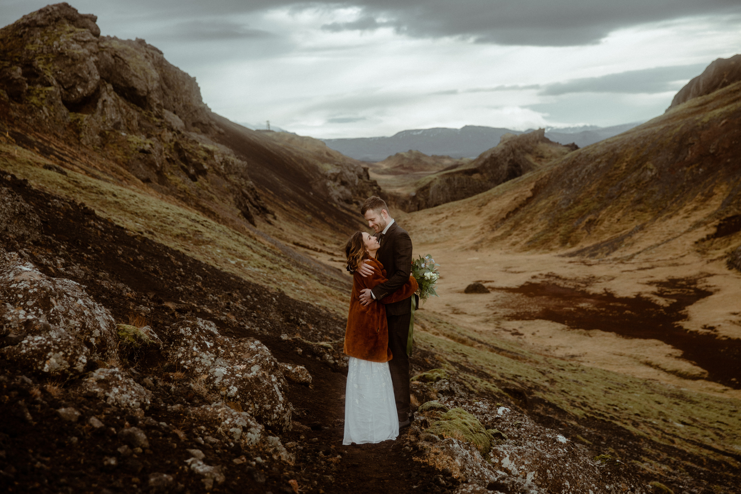 Iceland Private Waterfall Elopement. Iceland elopement photographer & videographer