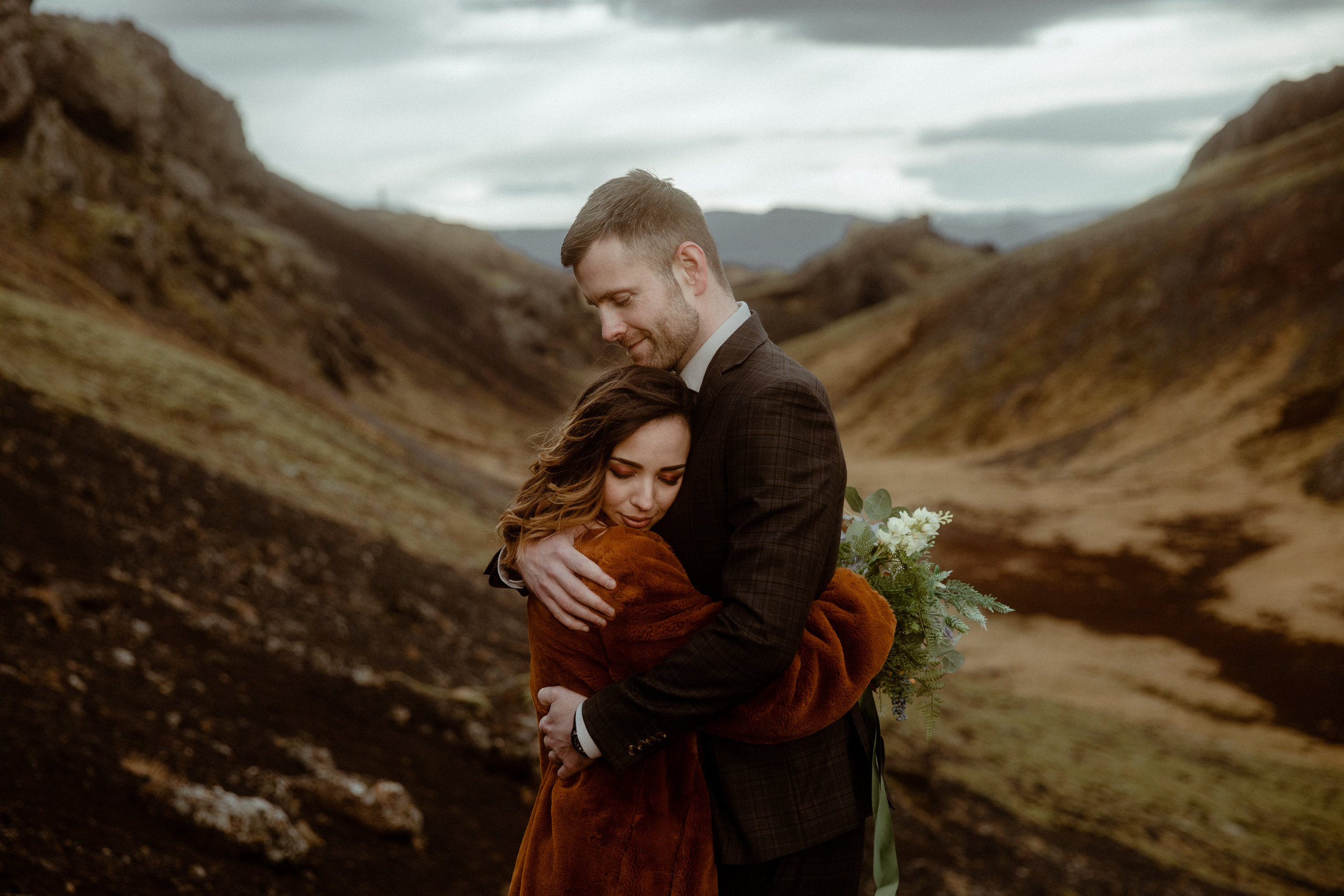 Iceland Private Waterfall Elopement. Iceland elopement photographer & videographer