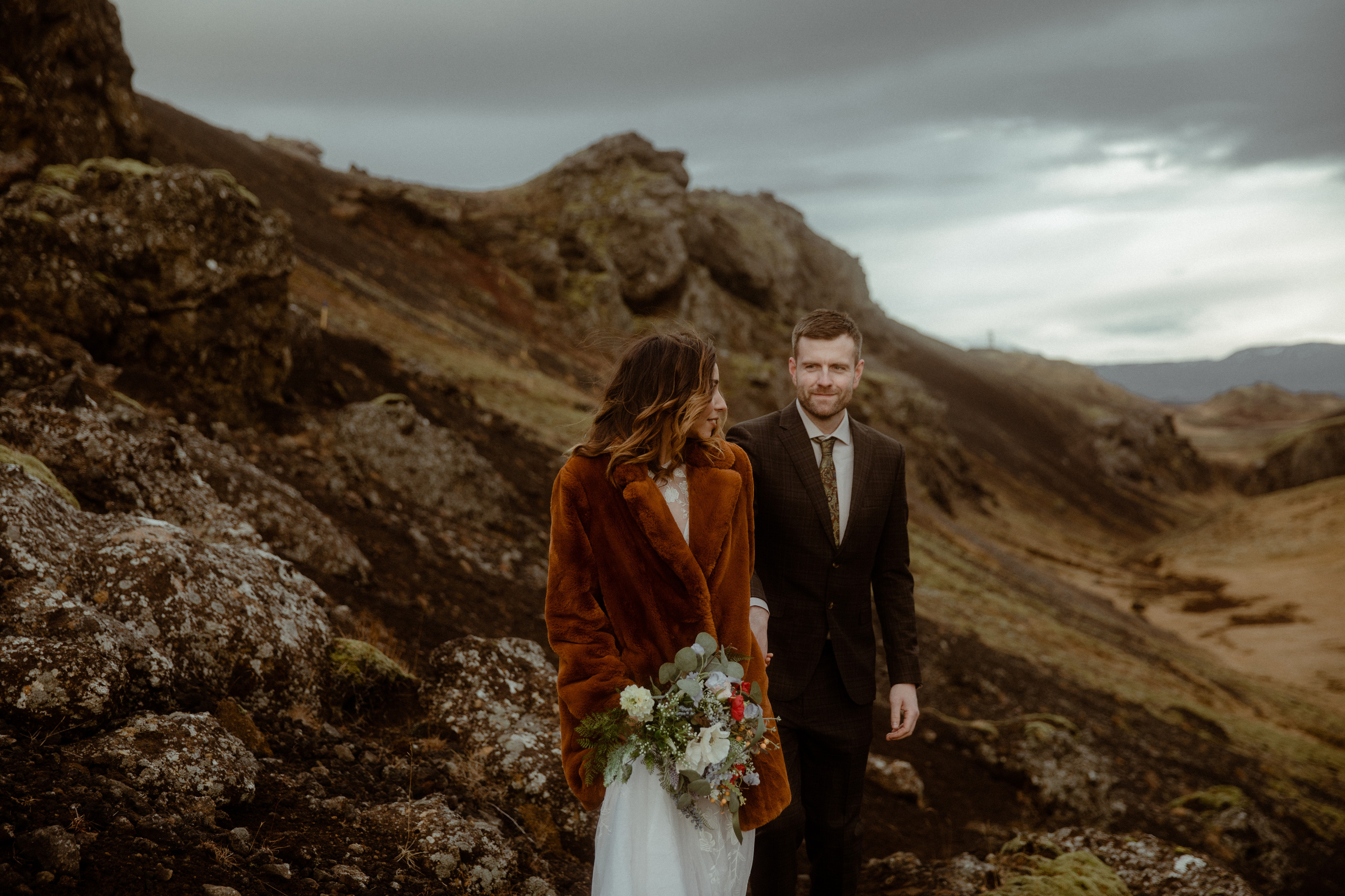 Iceland Private Waterfall Elopement. Iceland elopement photographer & videographer