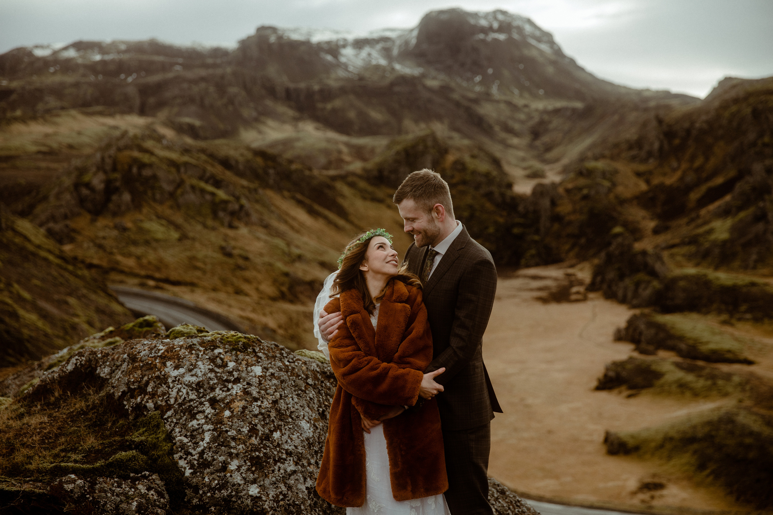 Iceland Private Waterfall Elopement. Iceland elopement photographer & videographer