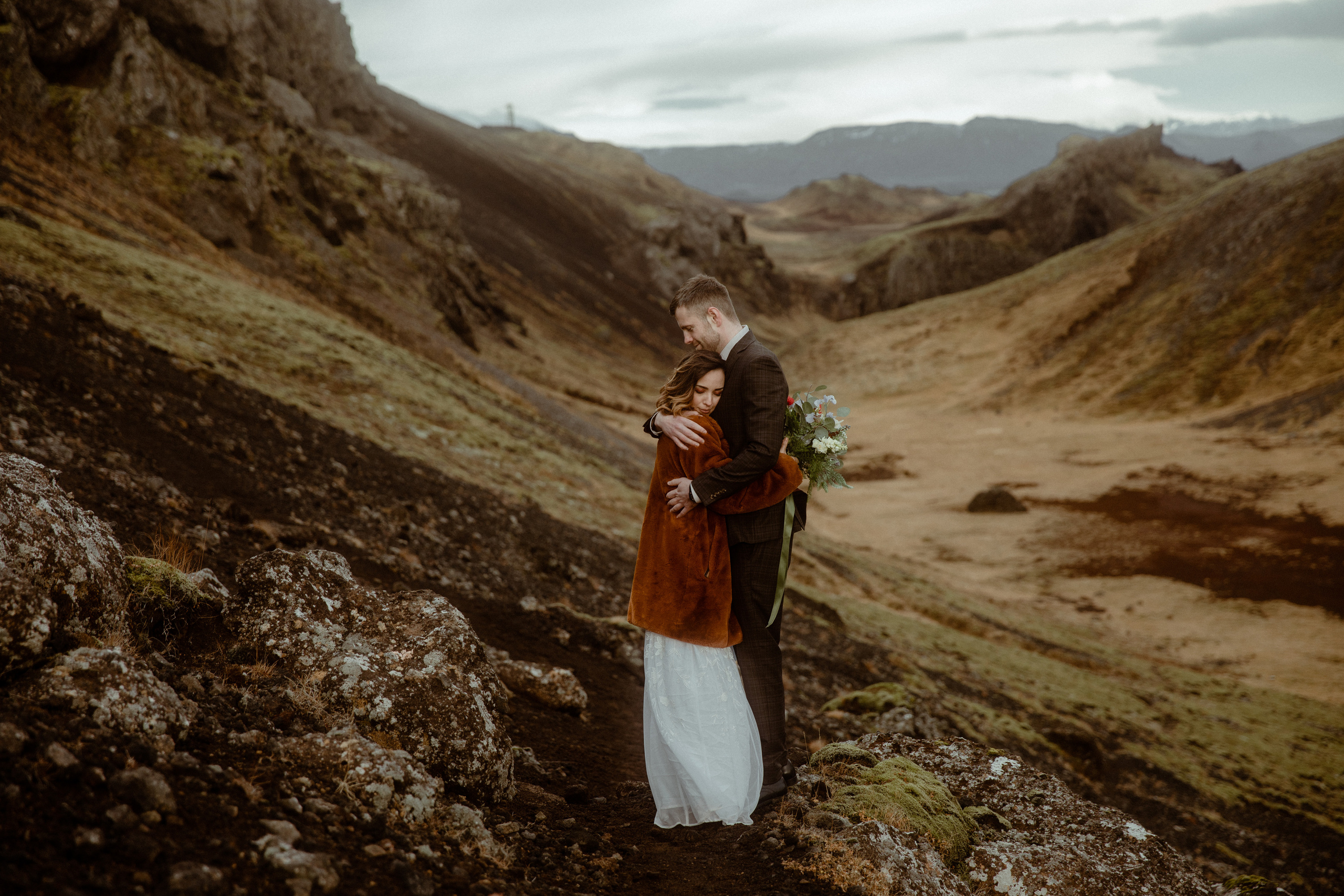 Iceland Private Waterfall Elopement. Iceland elopement photographer & videographer