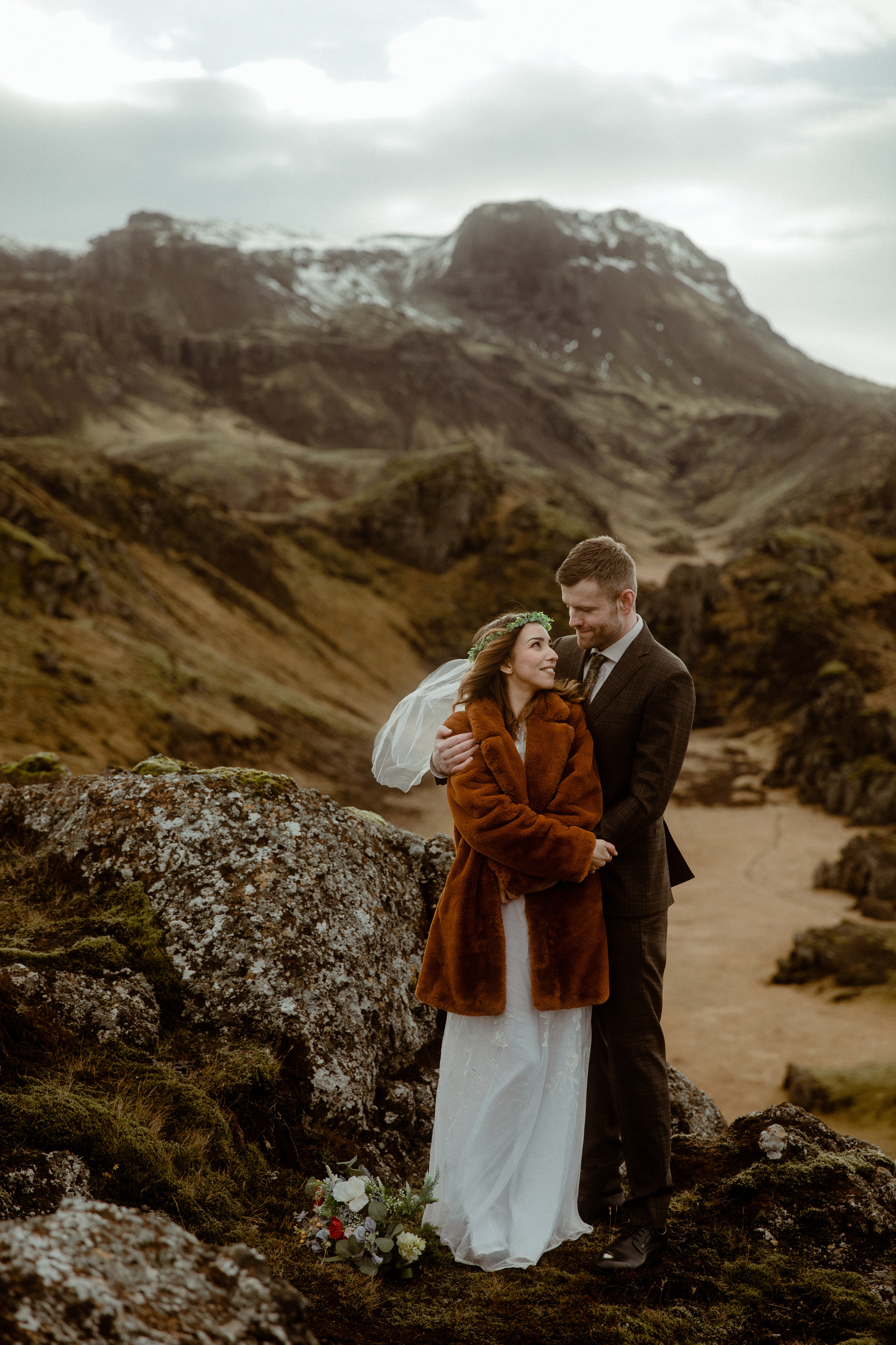 Iceland Private Waterfall Elopement. Iceland elopement photographer & videographer