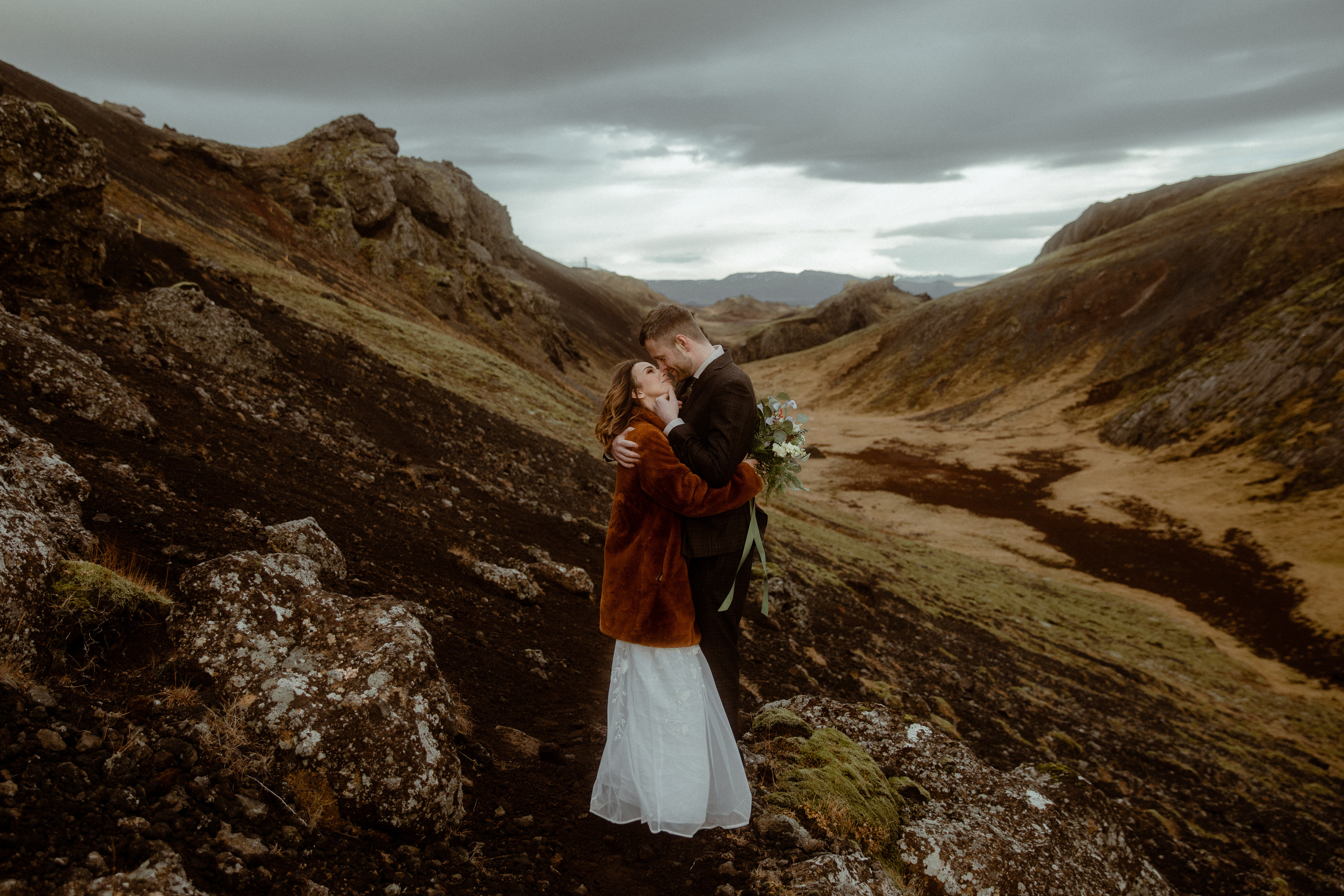 Iceland Private Waterfall Elopement. Iceland elopement photographer & videographer