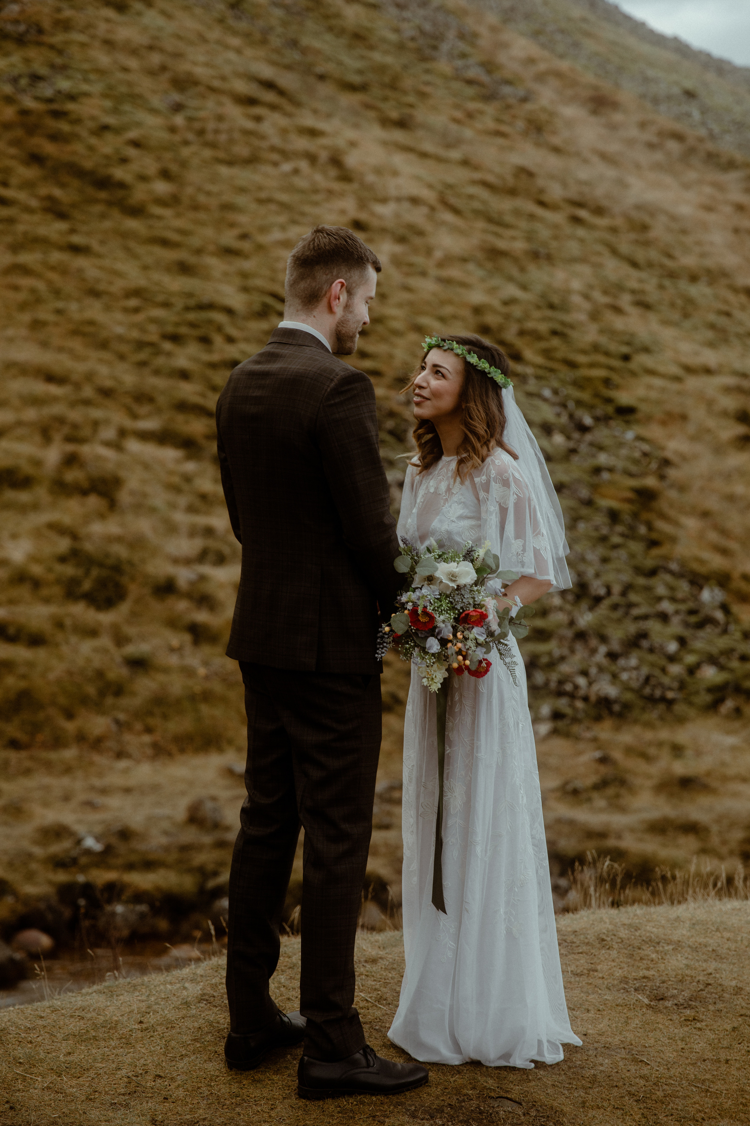 Iceland Private Waterfall Elopement. Iceland elopement photographer & videographer