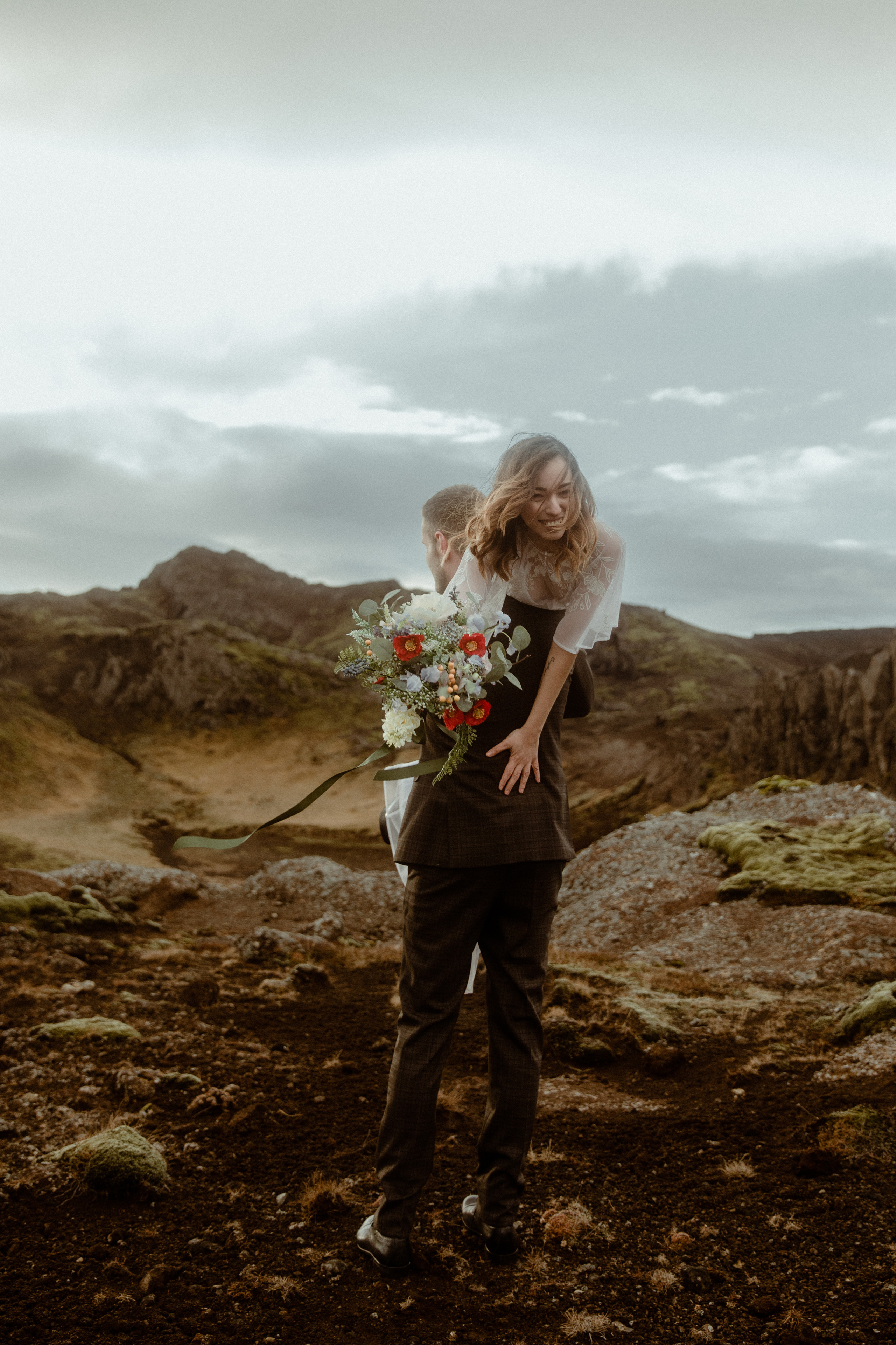 Iceland Private Waterfall Elopement. Iceland elopement photographer & videographer
